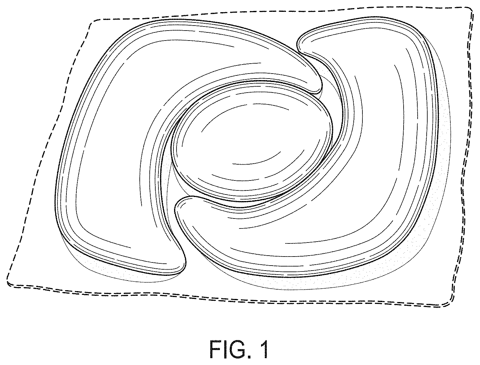 Patent USD1000287 Figure 1 – Multi-chamber pouch