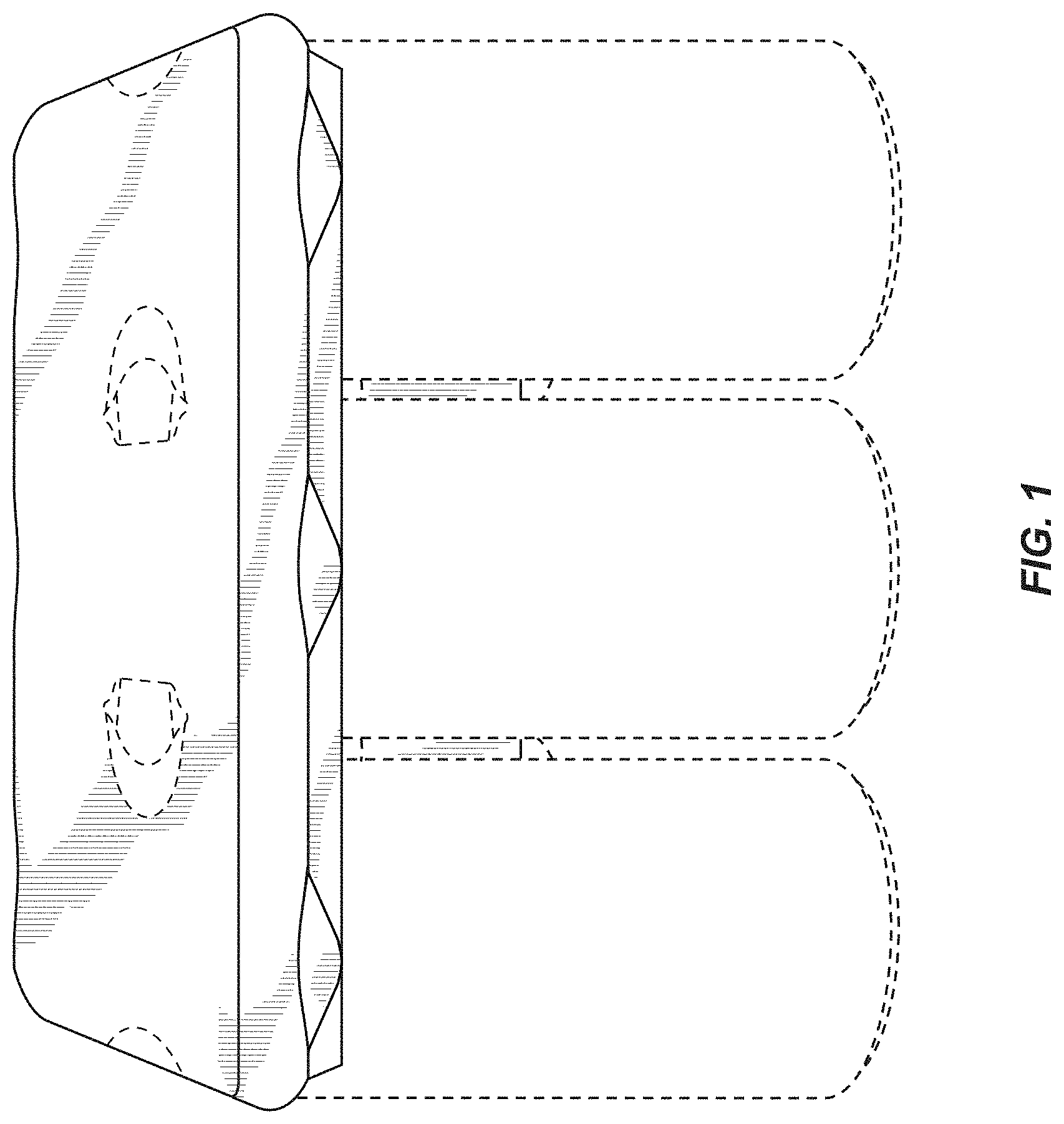 Patent USD1000290 Figure 1 – Carrier for containers