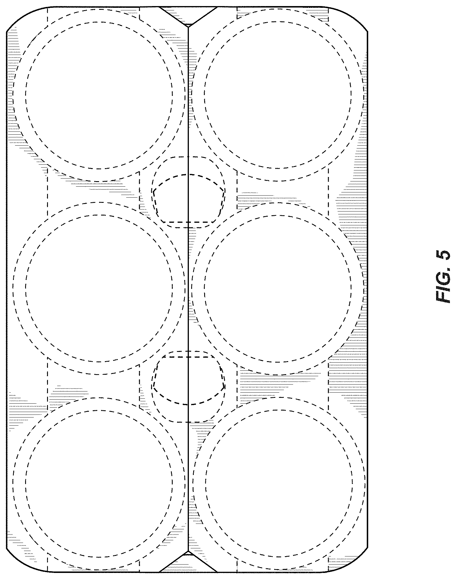 Patent USD1000290 Figure 5 – Carrier for containers