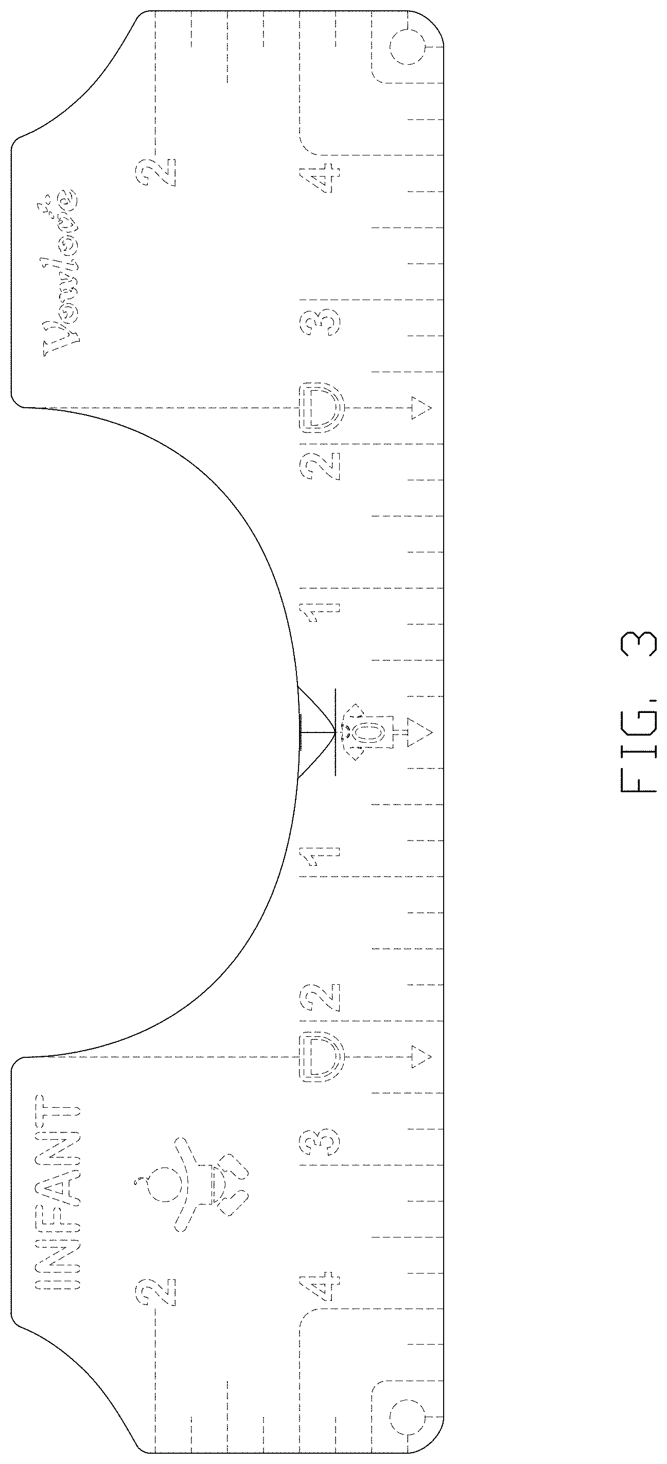 Patent USD1000296 Figure 3 – T-shirt ruler
