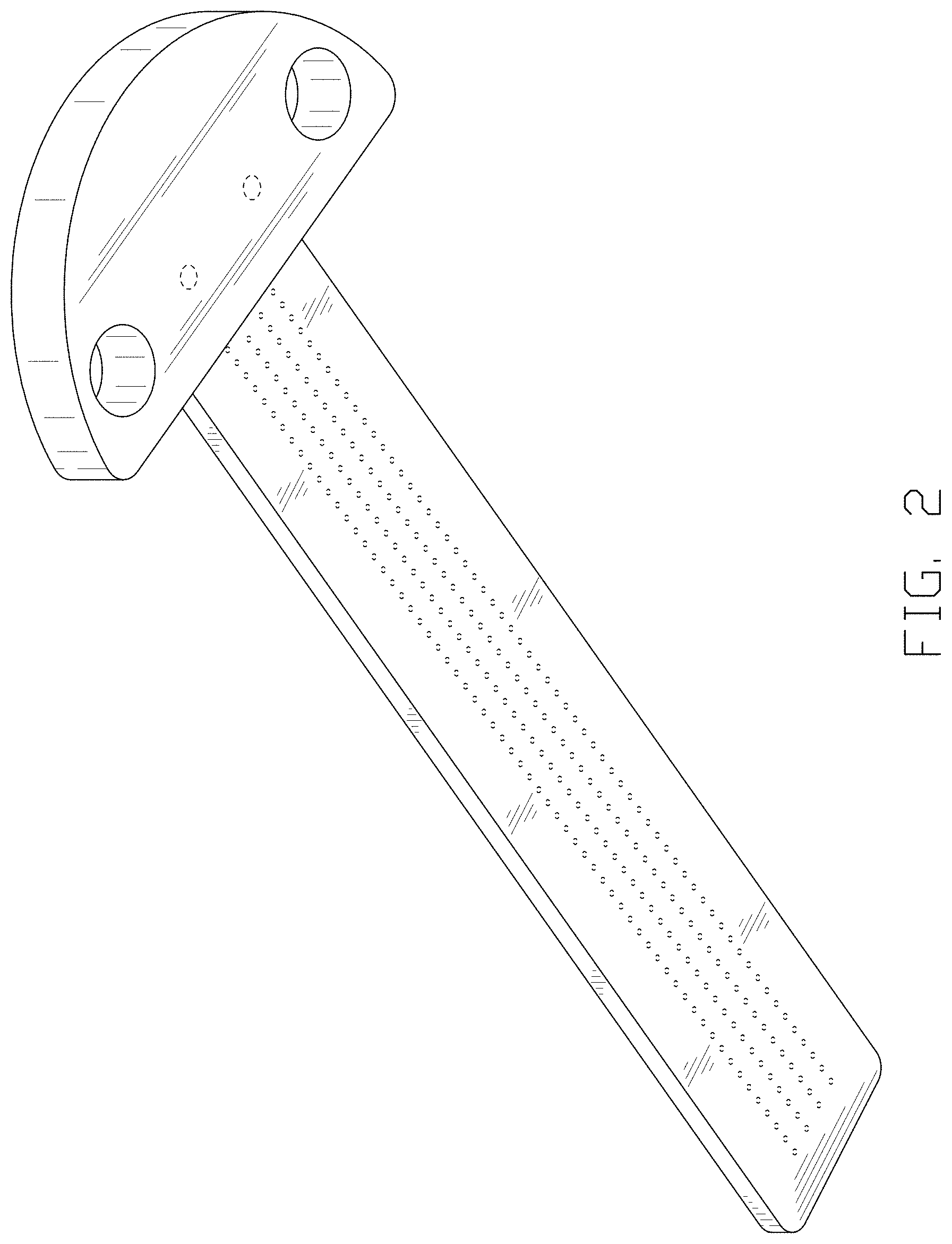 Patent USD1000300 Figure 2 – Hole marking ruler