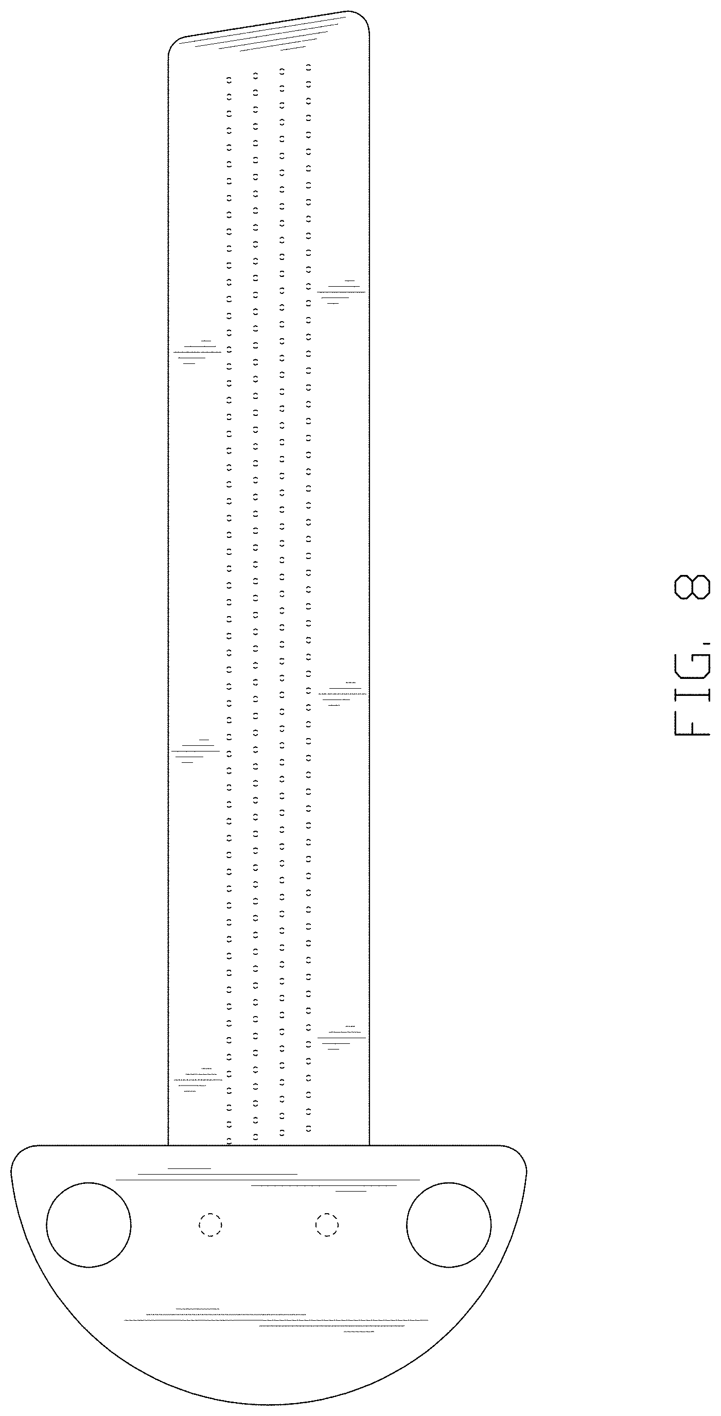 Patent USD1000300 Figure 8 – Hole marking ruler