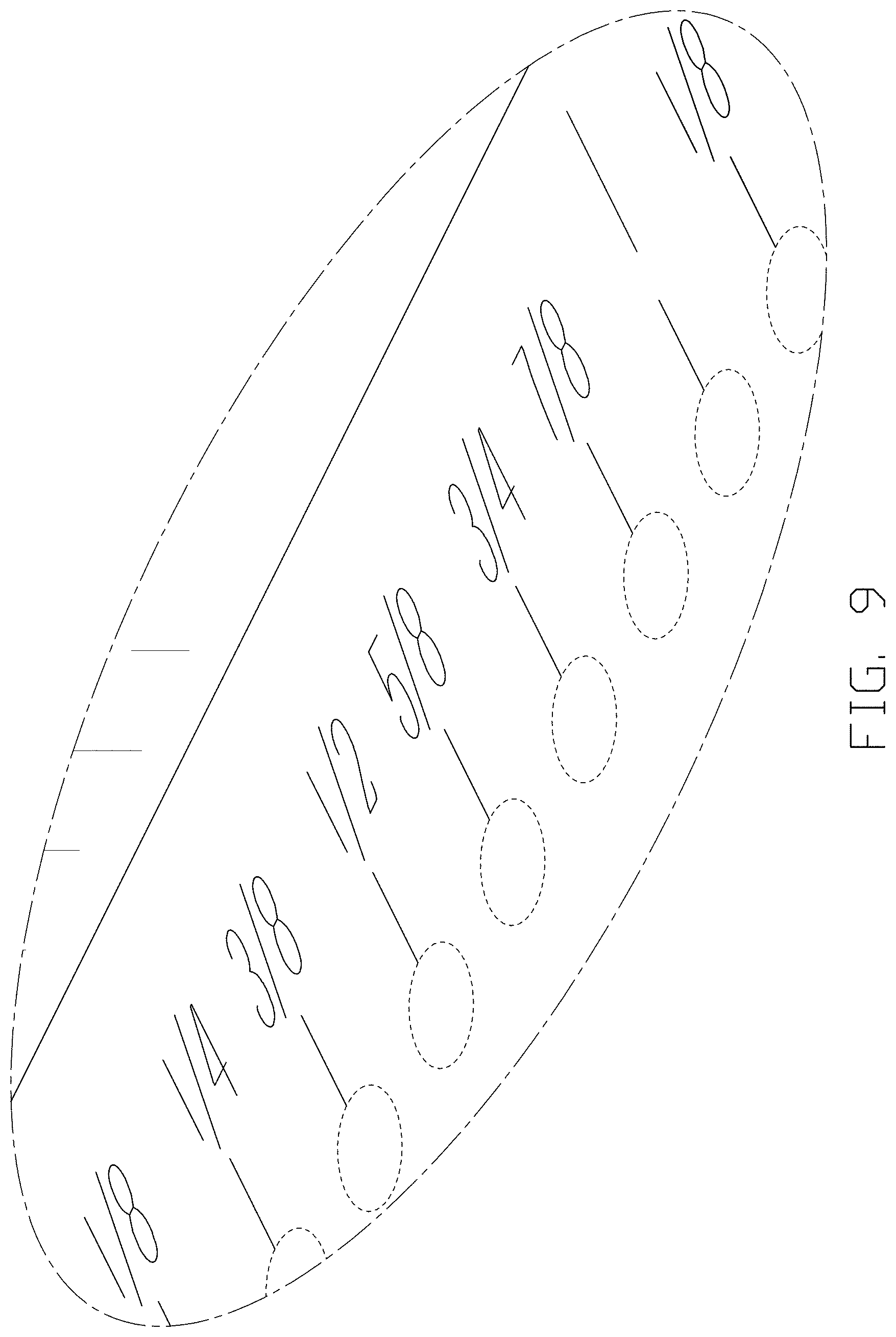 Patent USD1000301 Figure 9 – Hole marking ruler