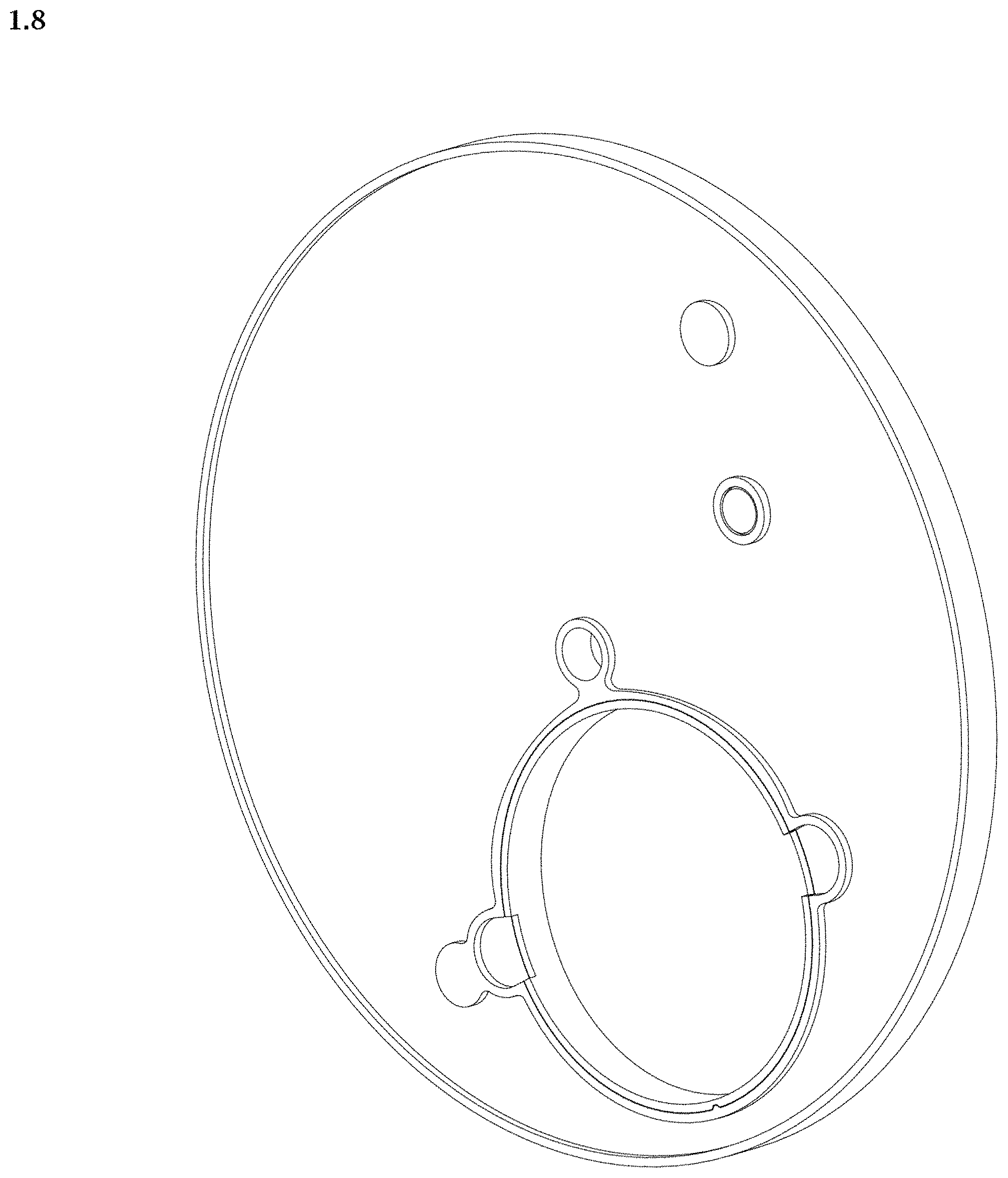 Patent USD1000305 Figure 8 – Watch dial