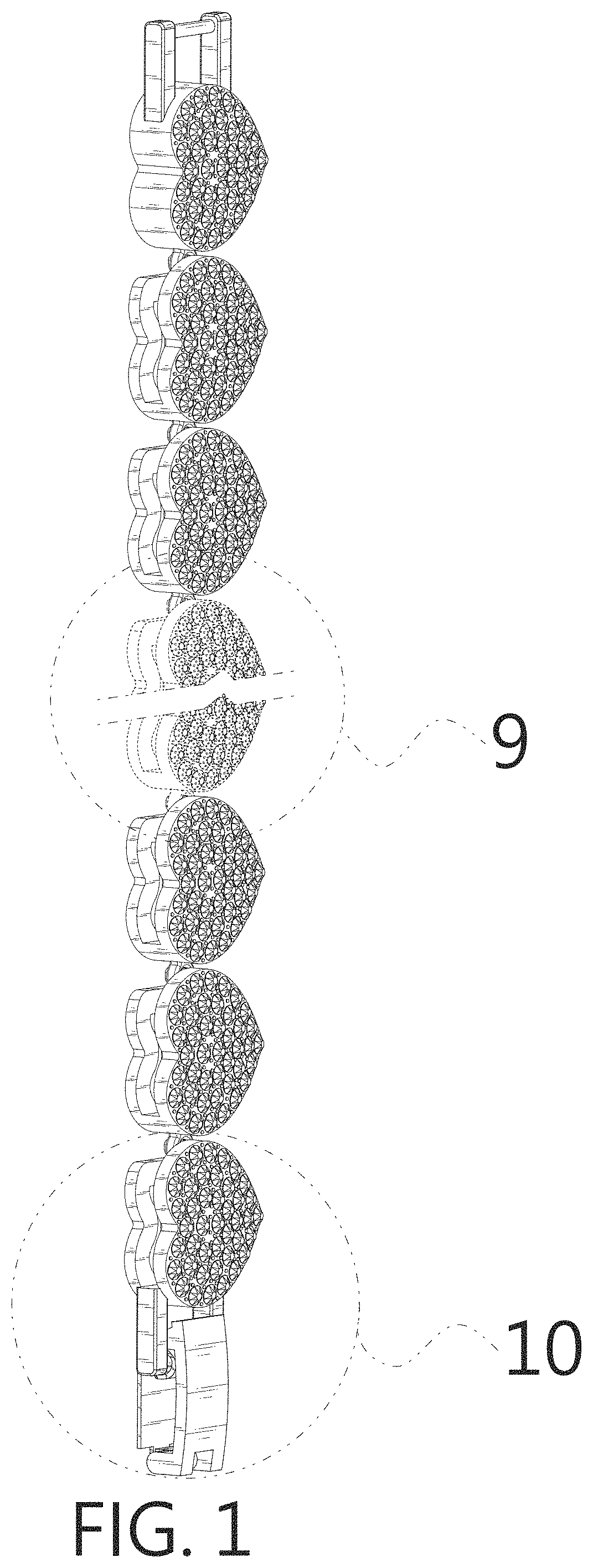 Patent USD1000307 Figure 1 – Chain