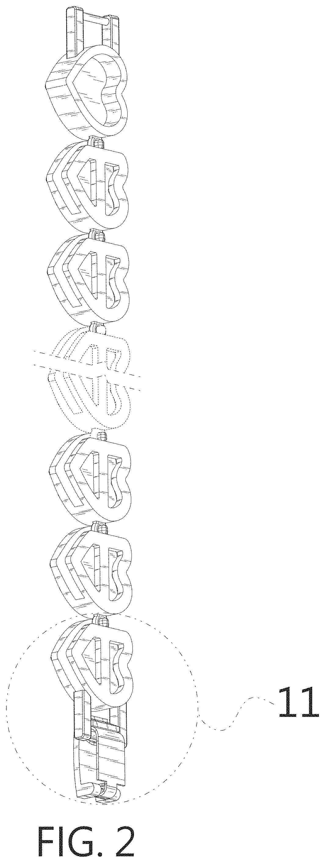 Patent USD1000307 Figure 2 – Chain