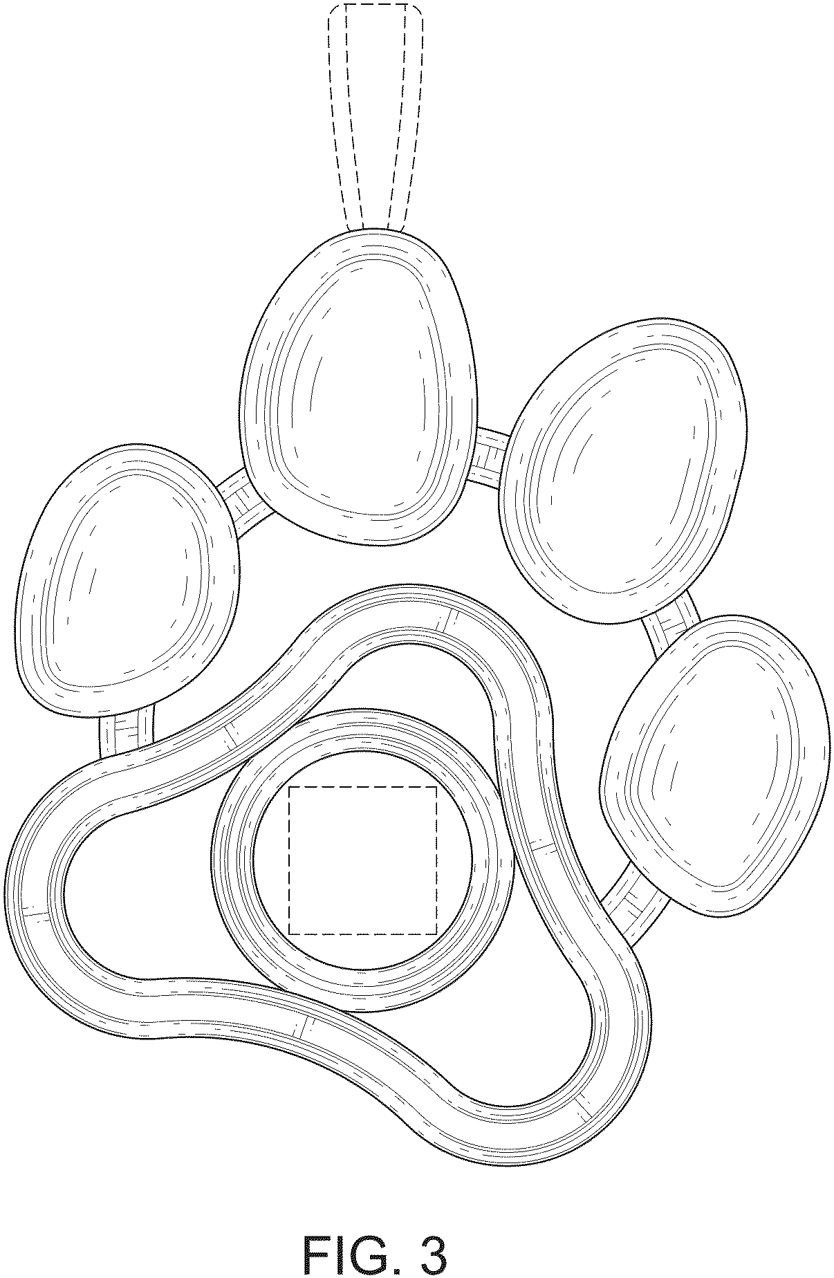 Patent USD1000309 Figure 3 – Jewelry pendant