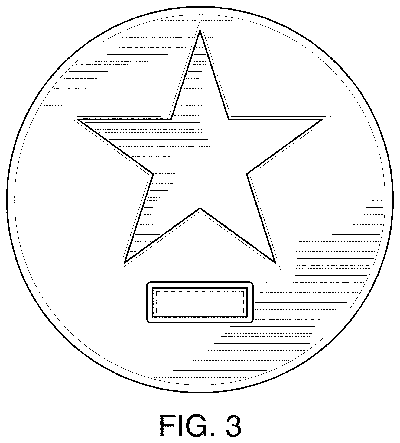Patent USD1000310 Figure 3 – Medallion