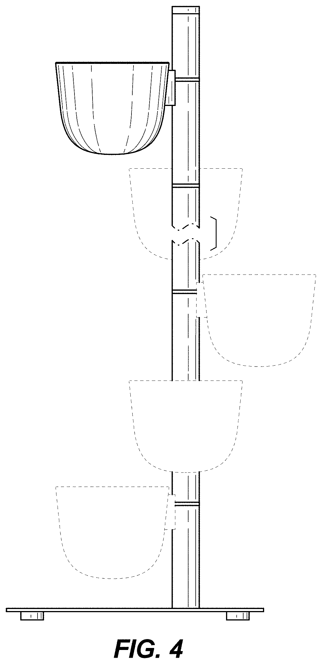 Patent USD1000312 Figure 3 – Planter