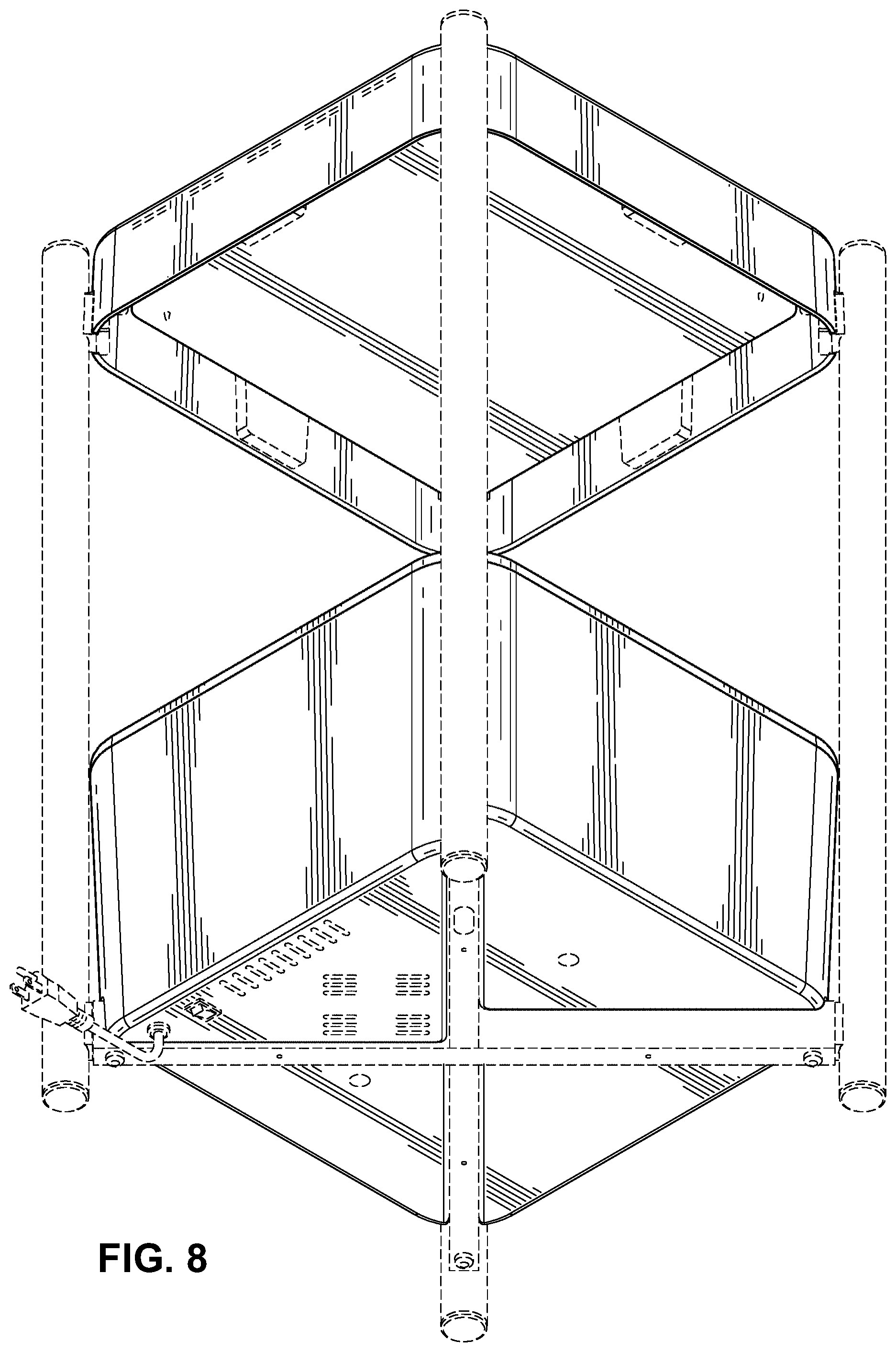 Patent USD1000313 Figure 8 – Hydroponic system