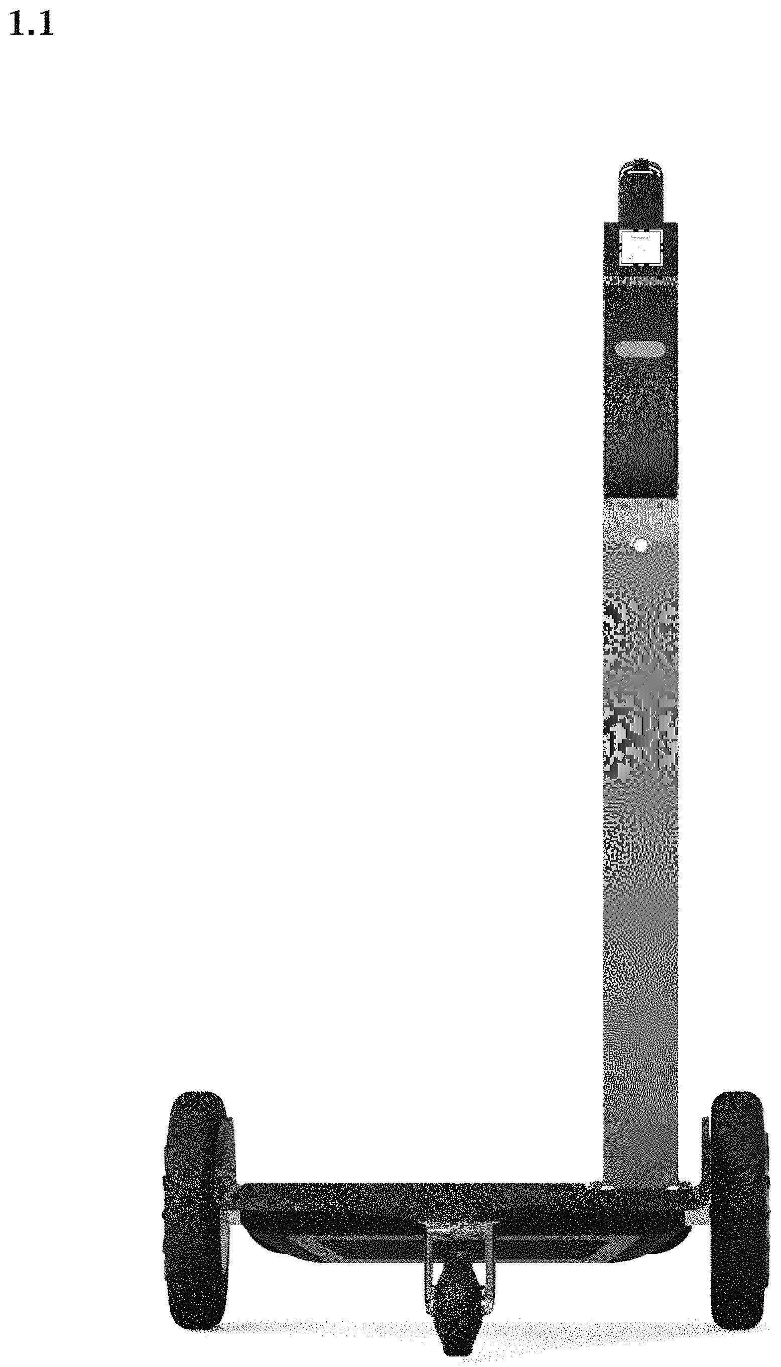 Patent USD1000316 Figure 1 – Threewheeled electric vehicle