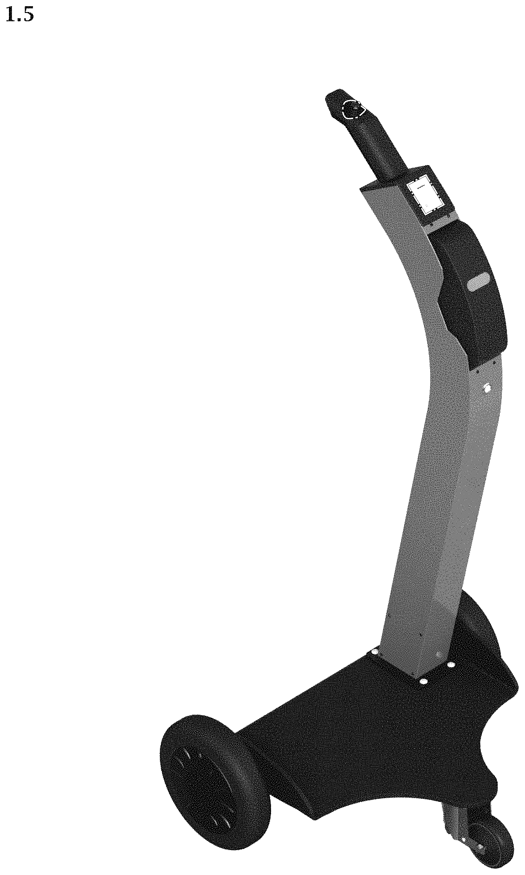 Patent USD1000316 Figure 5 – Threewheeled electric vehicle