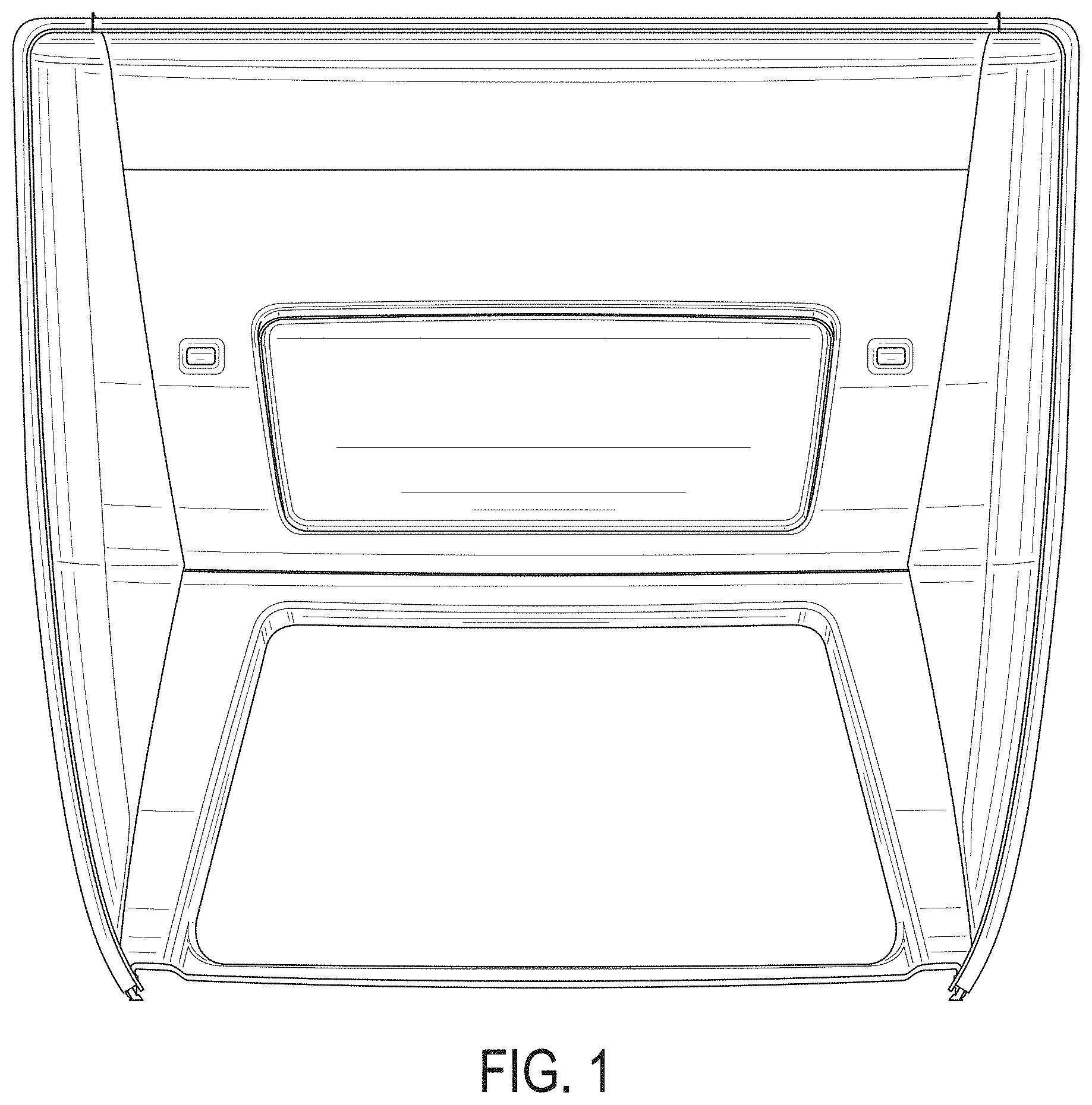Patent USD1000319 Figure 1 – Vehicle roof