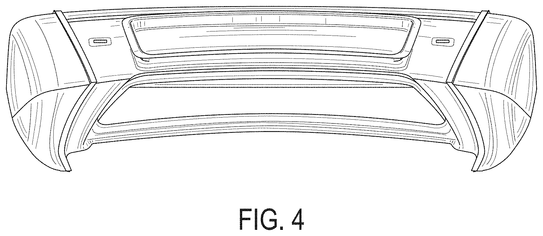 Patent USD1000319 Figure 4 – Vehicle roof