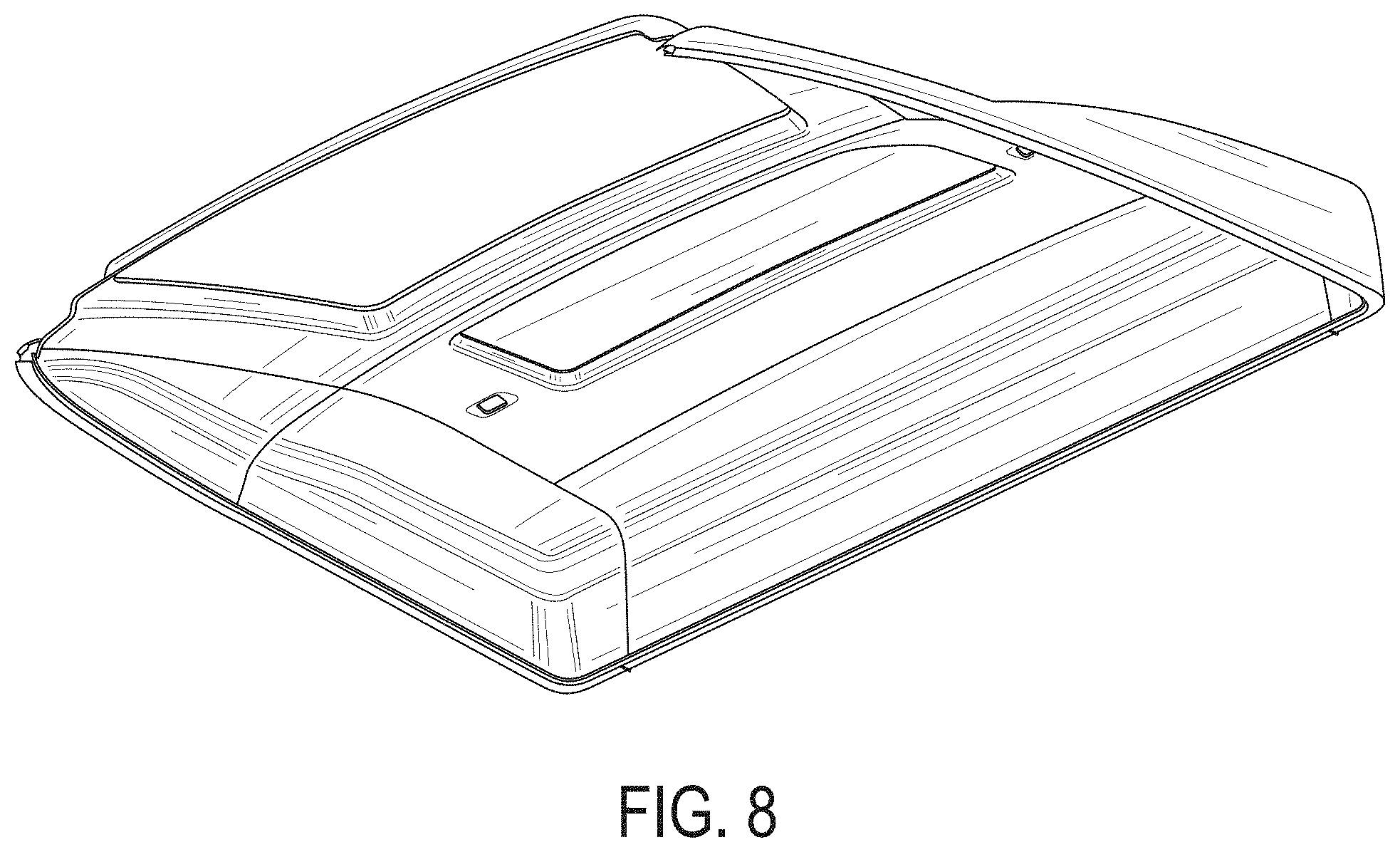 Patent USD1000319 Figure 8 – Vehicle roof