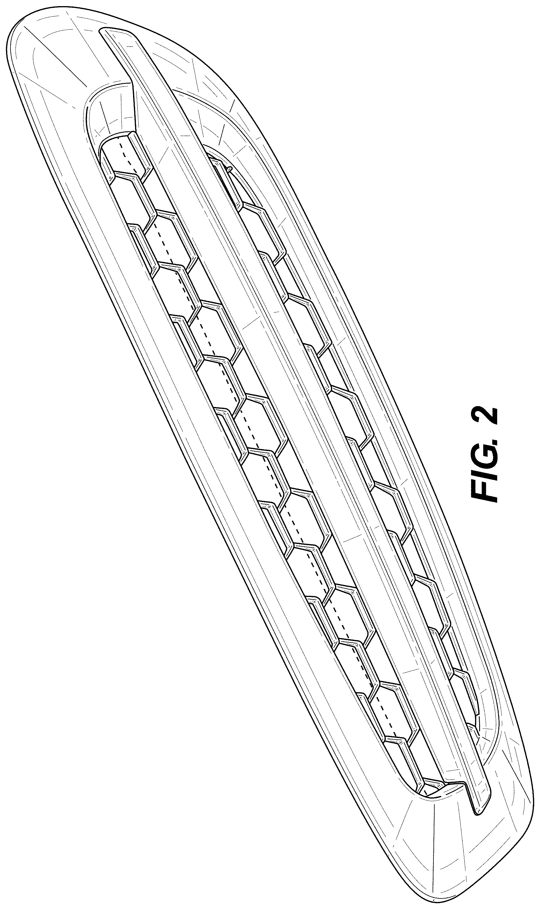Patent USD1000325 Figure 2 – Air intake for a vehicle