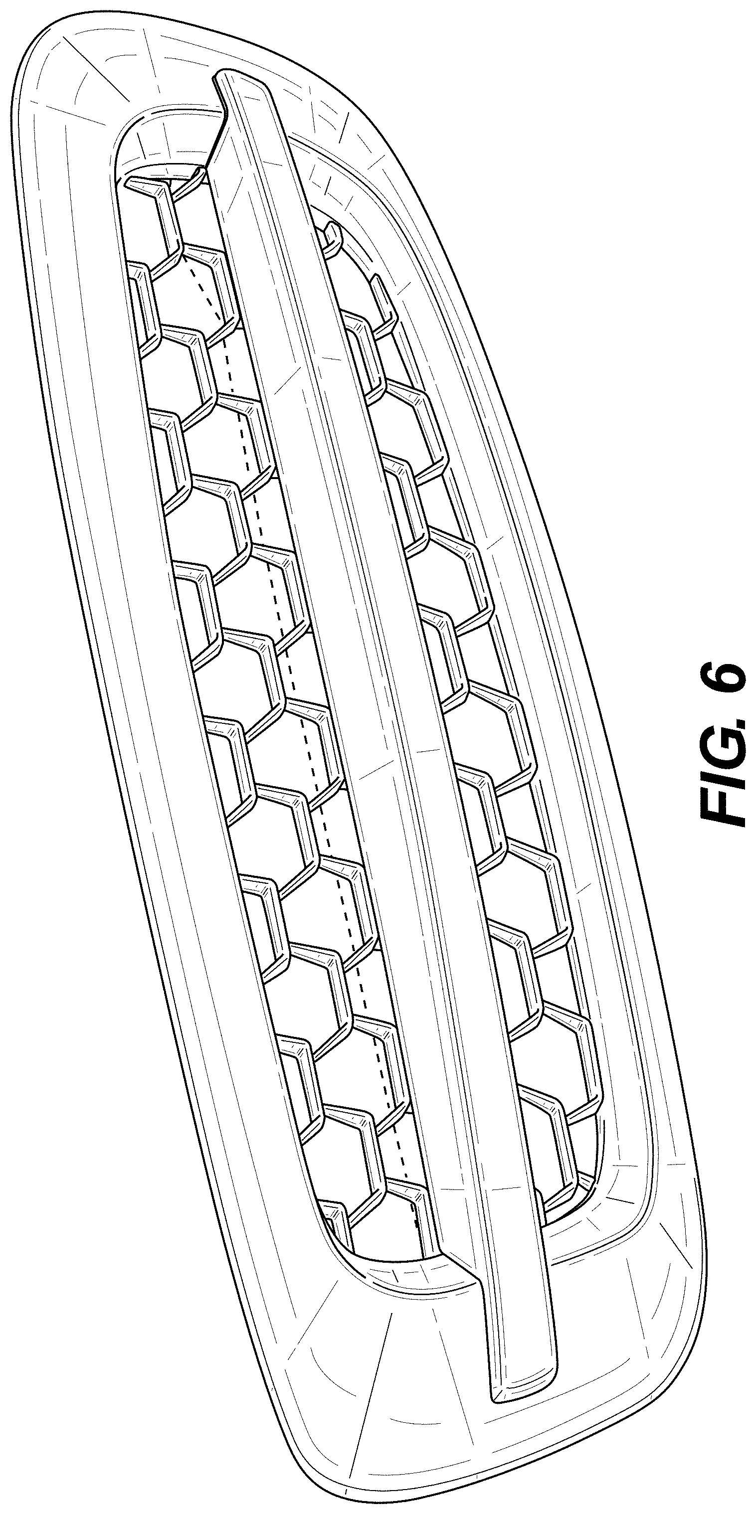 Patent USD1000325 Figure 6 – Air intake for a vehicle