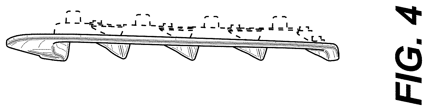 Patent USD1000326 Figure 4 – Front grille for a vehicle