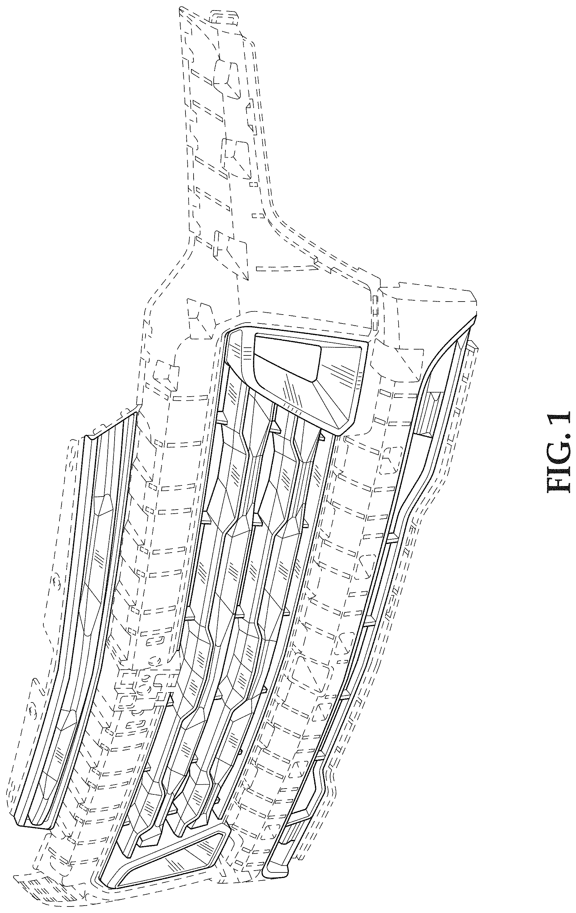 Patent USD1000327 — Vehicle grille — Figure 1