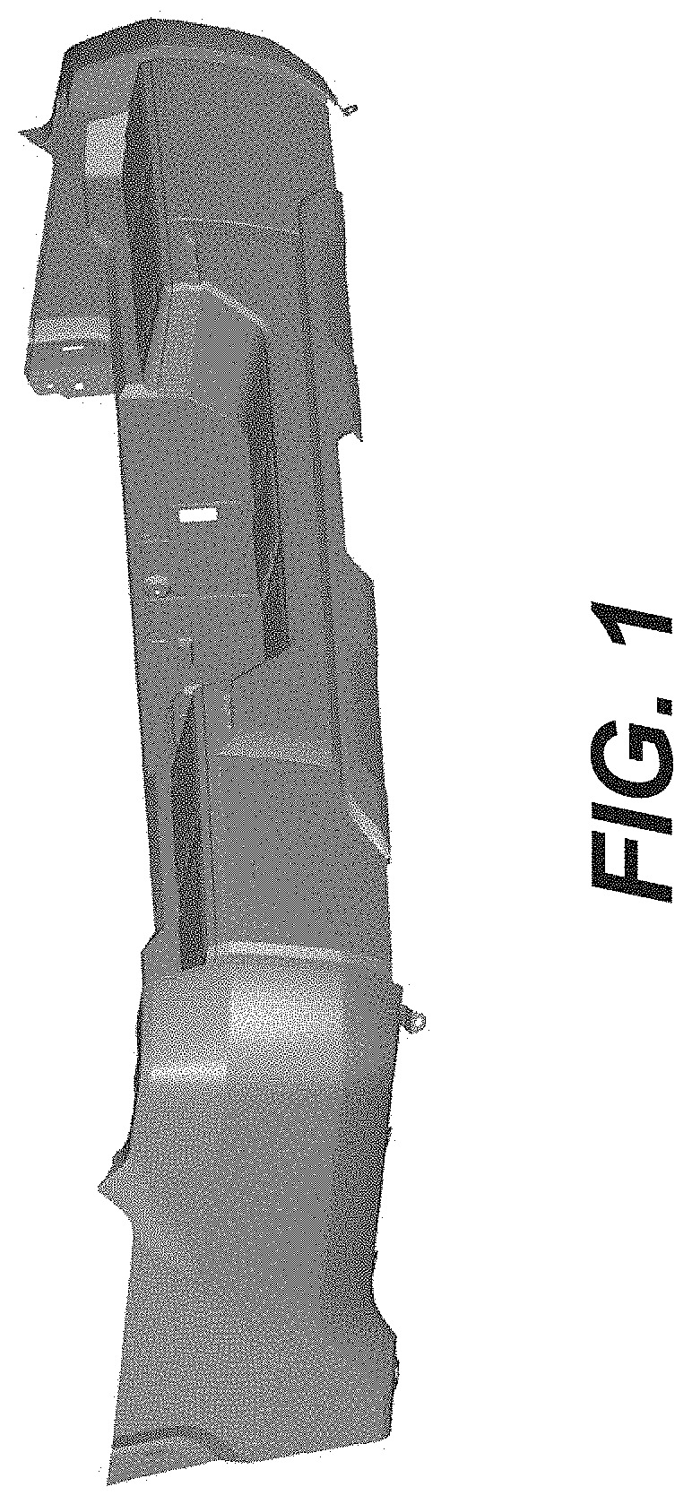 Patent USD1000329 Figure 1 – Rear bumper for a motor vehicle