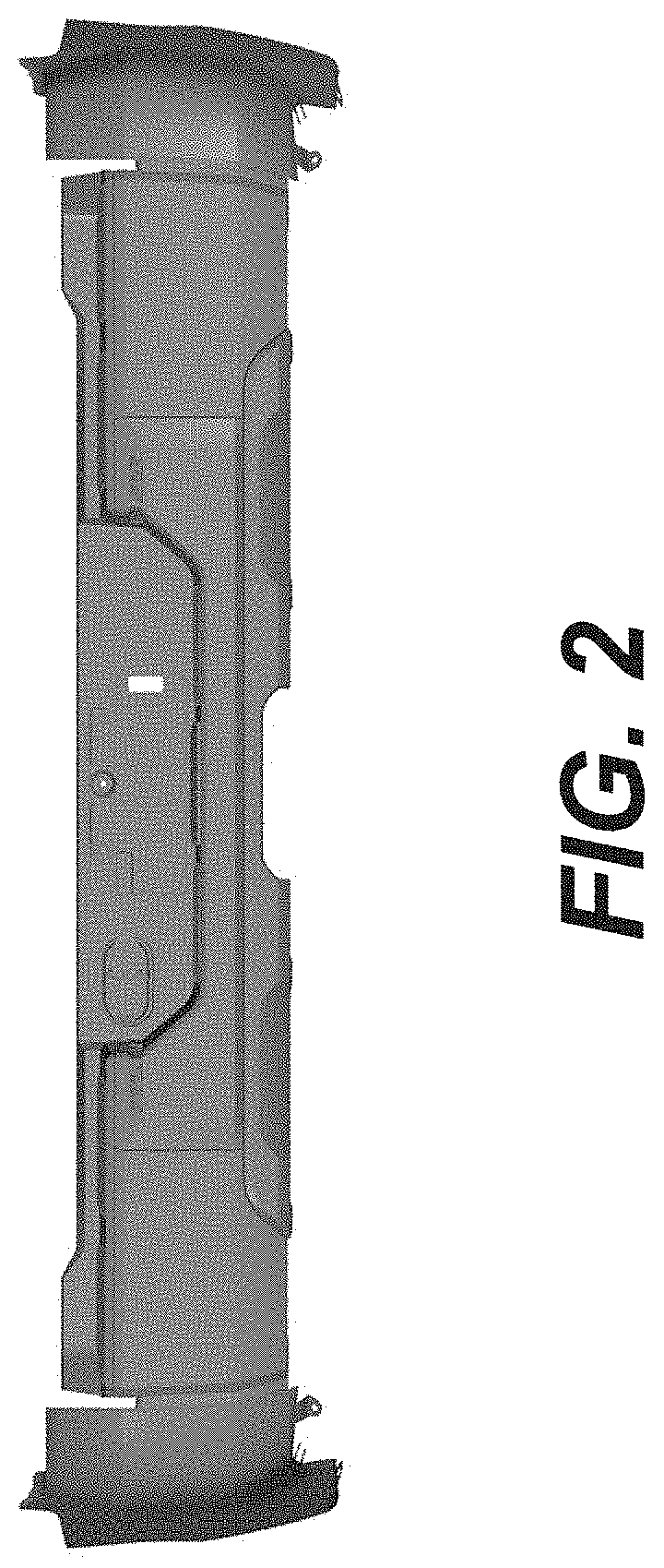 Patent USD1000329 Figure 2 – Rear bumper for a motor vehicle