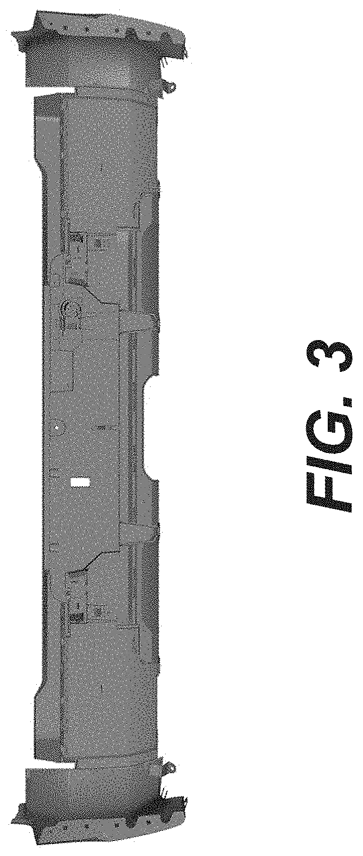 Patent USD1000329 Figure 3 – Rear bumper for a motor vehicle
