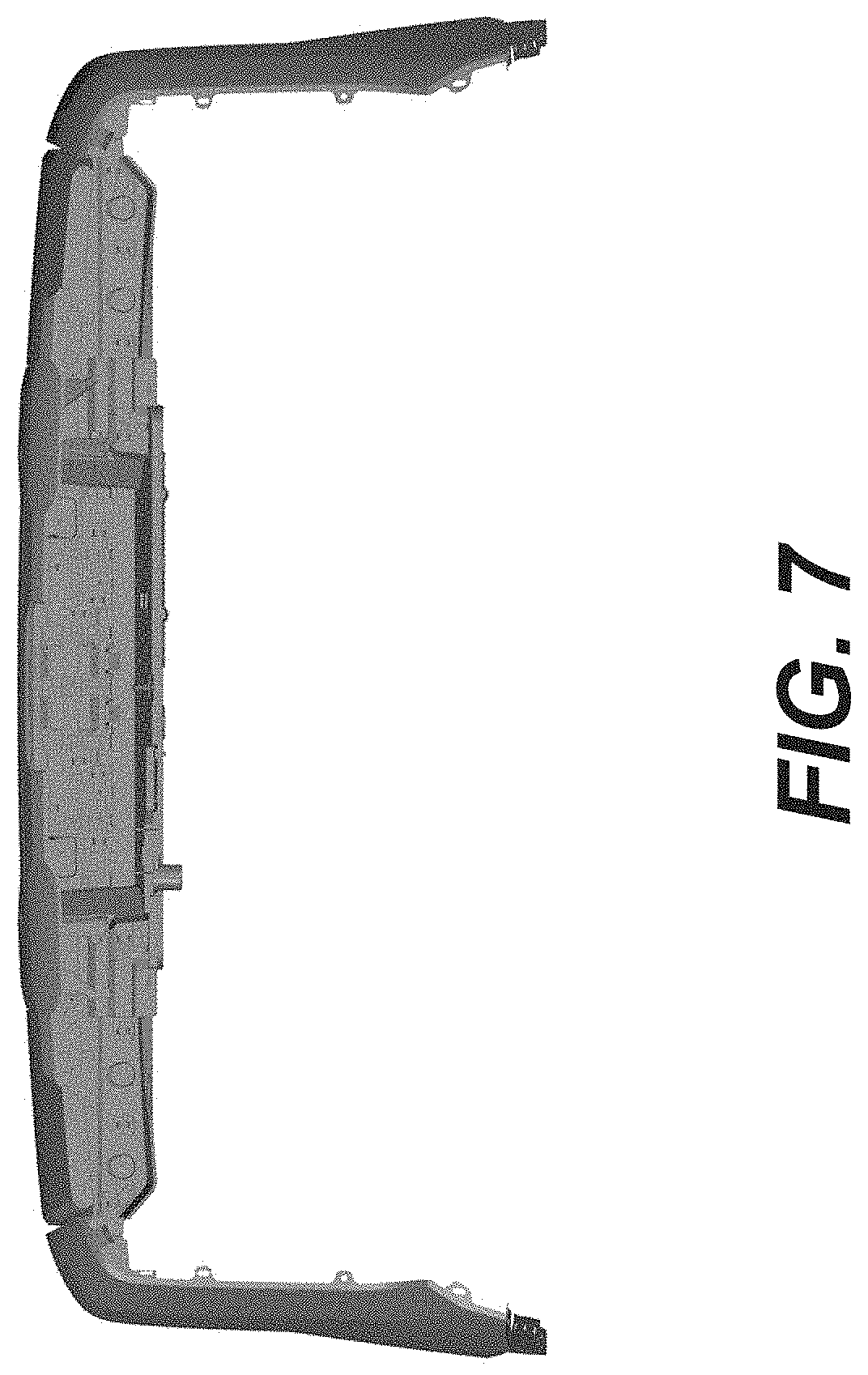 Patent USD1000329 Figure 7 – Rear bumper for a motor vehicle