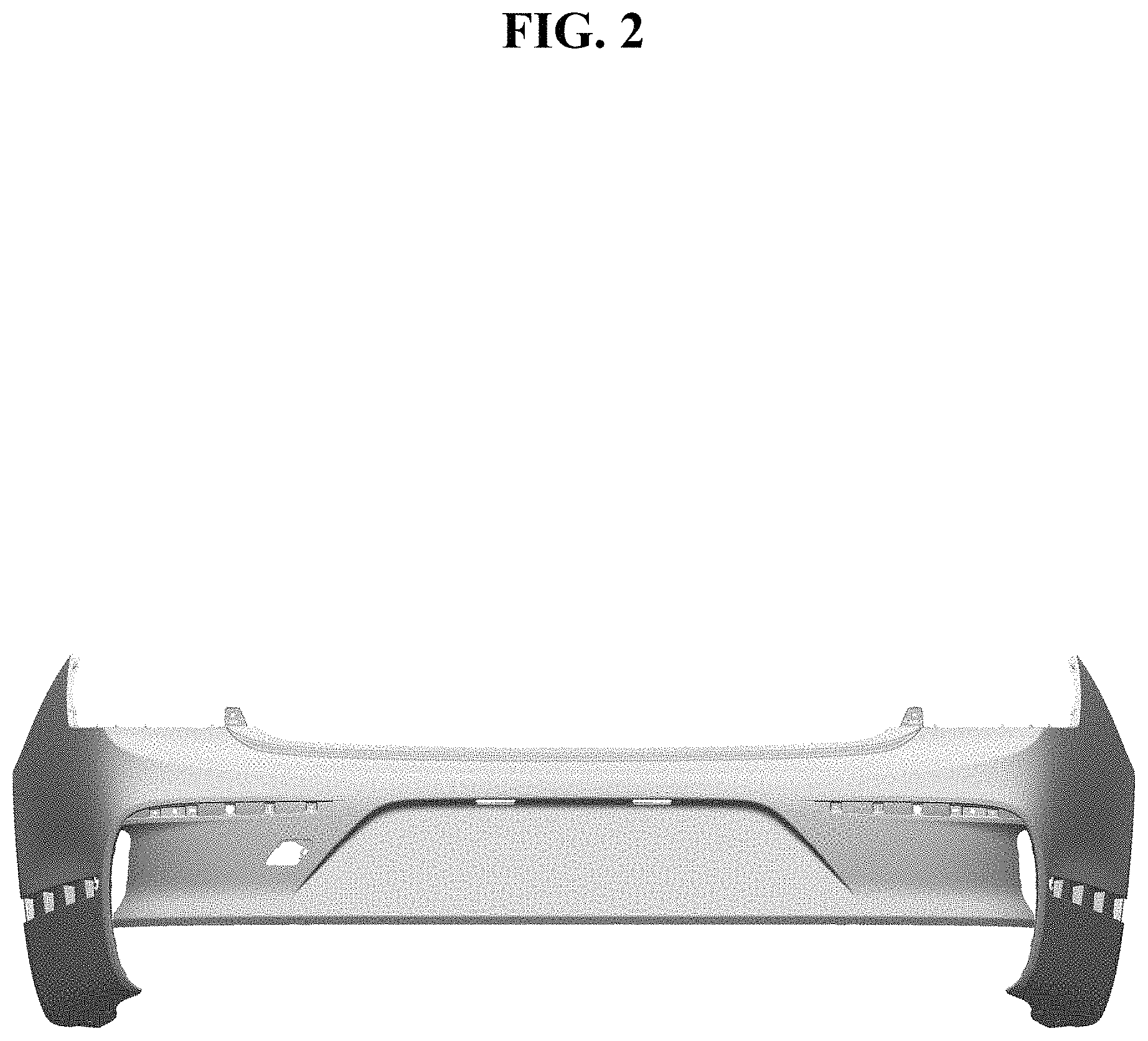 Patent USD1000330 Figure 2 – Rear bumper cover for vehicles