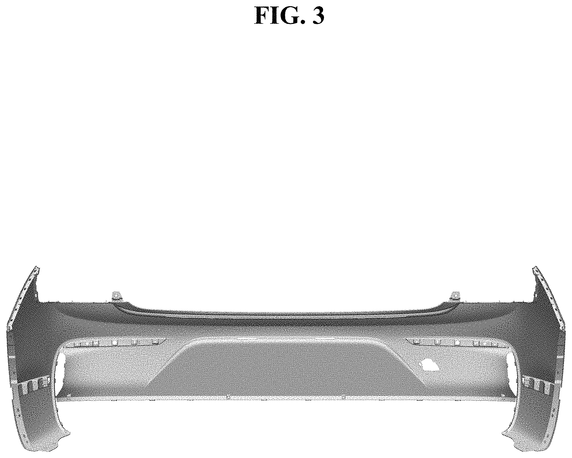 Patent USD1000330 Figure 3 – Rear bumper cover for vehicles