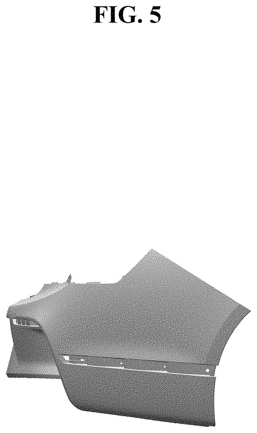 Patent USD1000330 Figure 5 – Rear bumper cover for vehicles