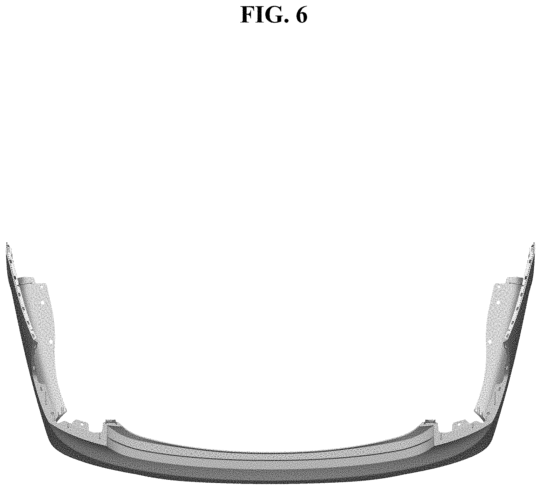 Patent USD1000330 Figure 6 – Rear bumper cover for vehicles