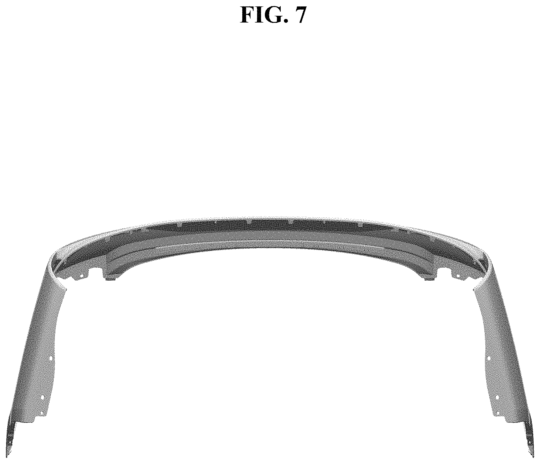 Patent USD1000330 Figure 7 – Rear bumper cover for vehicles