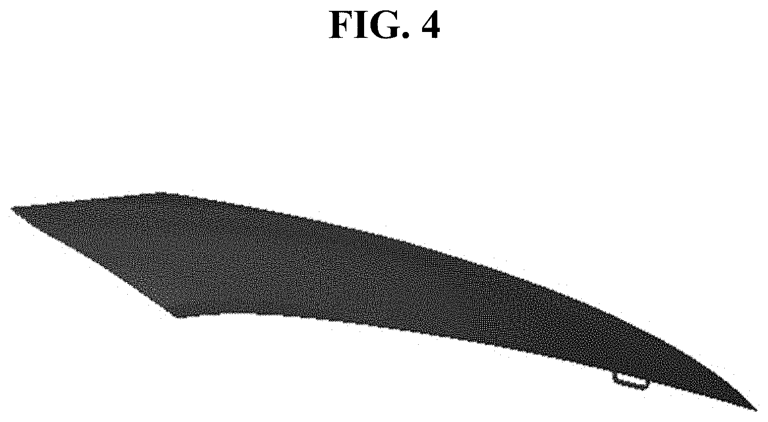 Patent USD1000333 Figure 4 – Hood panel for automobile