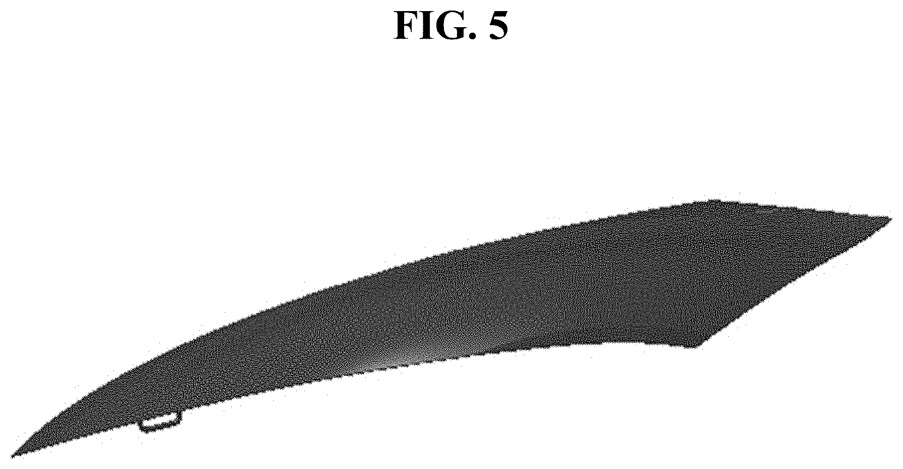 Patent USD1000333 Figure 5 – Hood panel for automobile