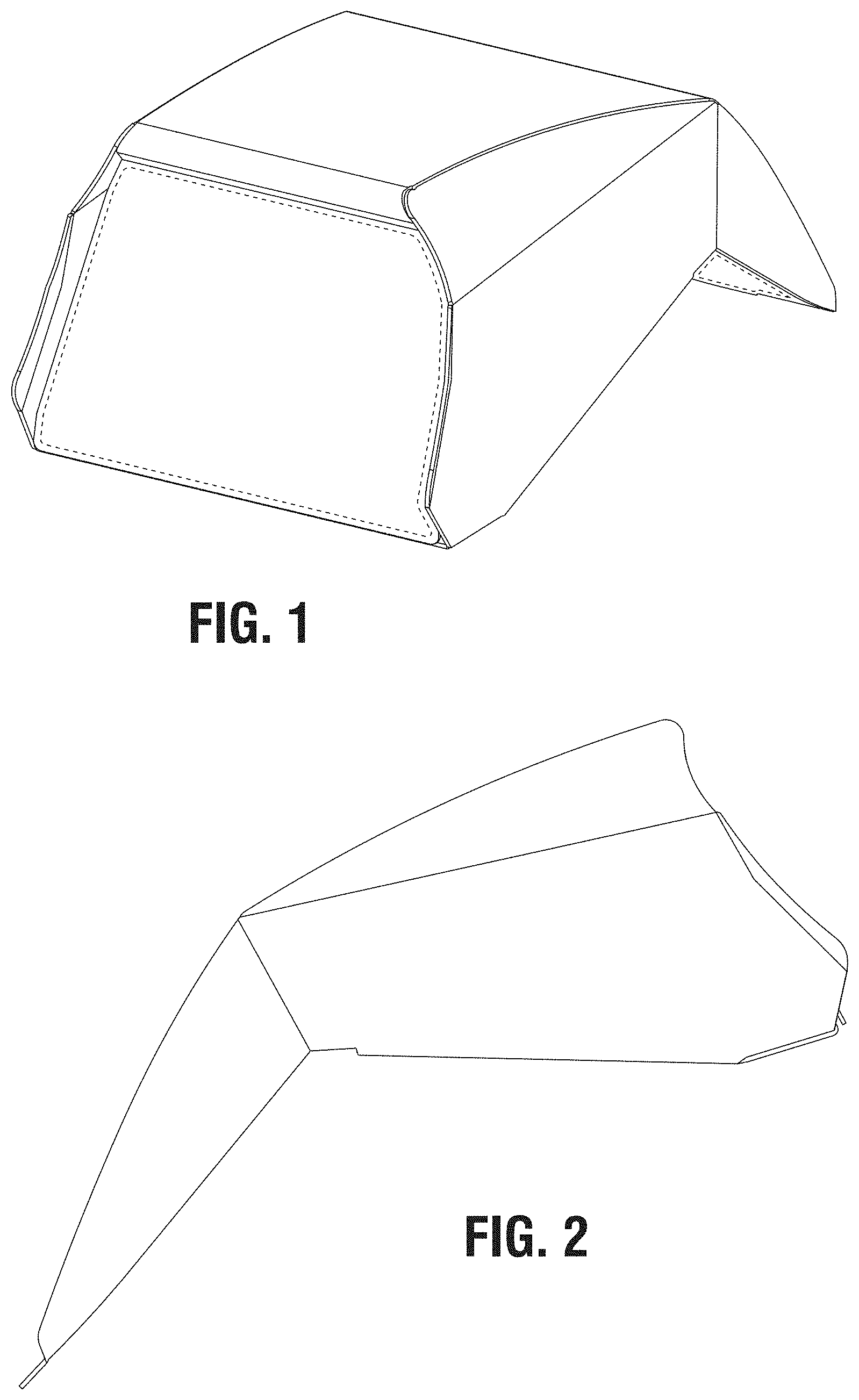 Patent USD1000337 Figure 1 – Vehicle rear intake scoop