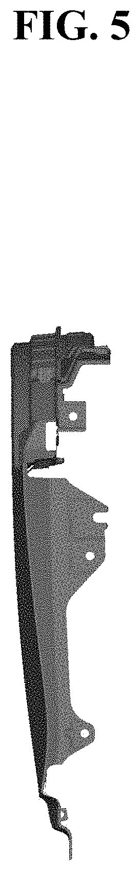 Patent USD1000340 Figure 5 – Fender panel for vehicle