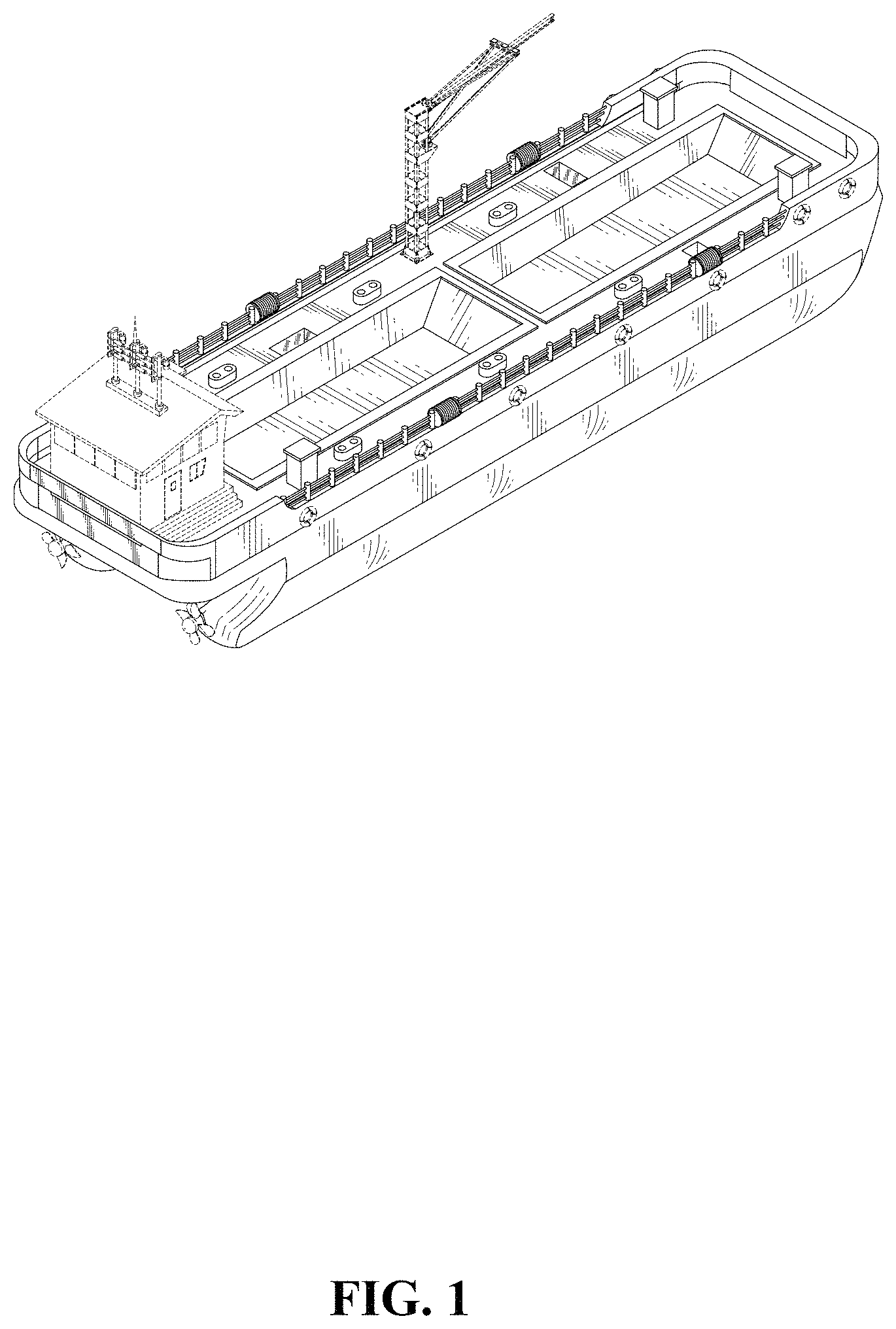Patent USD1000345 Figure 1 – Fishing boat