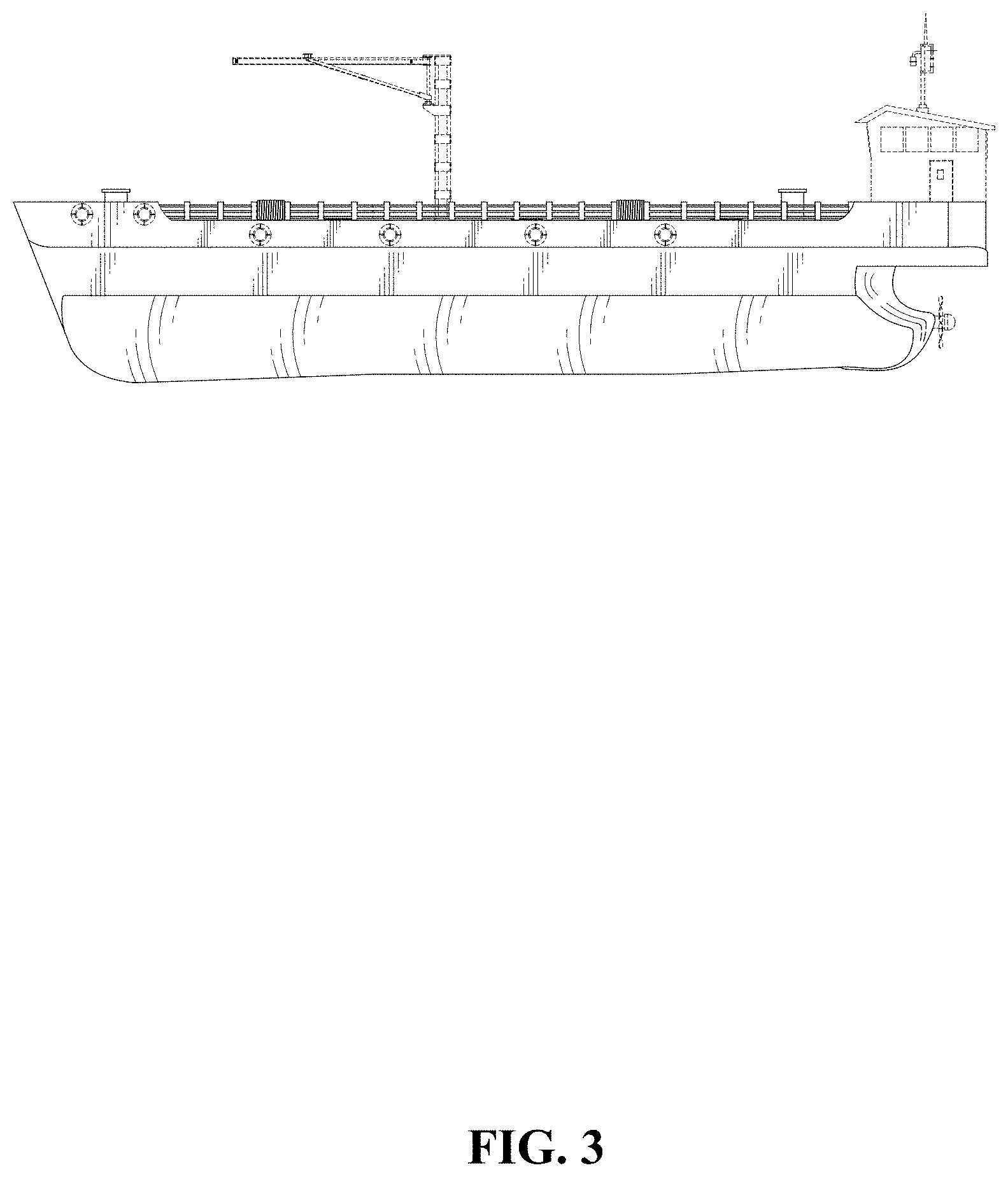 Patent USD1000345 Figure 3 – Fishing boat