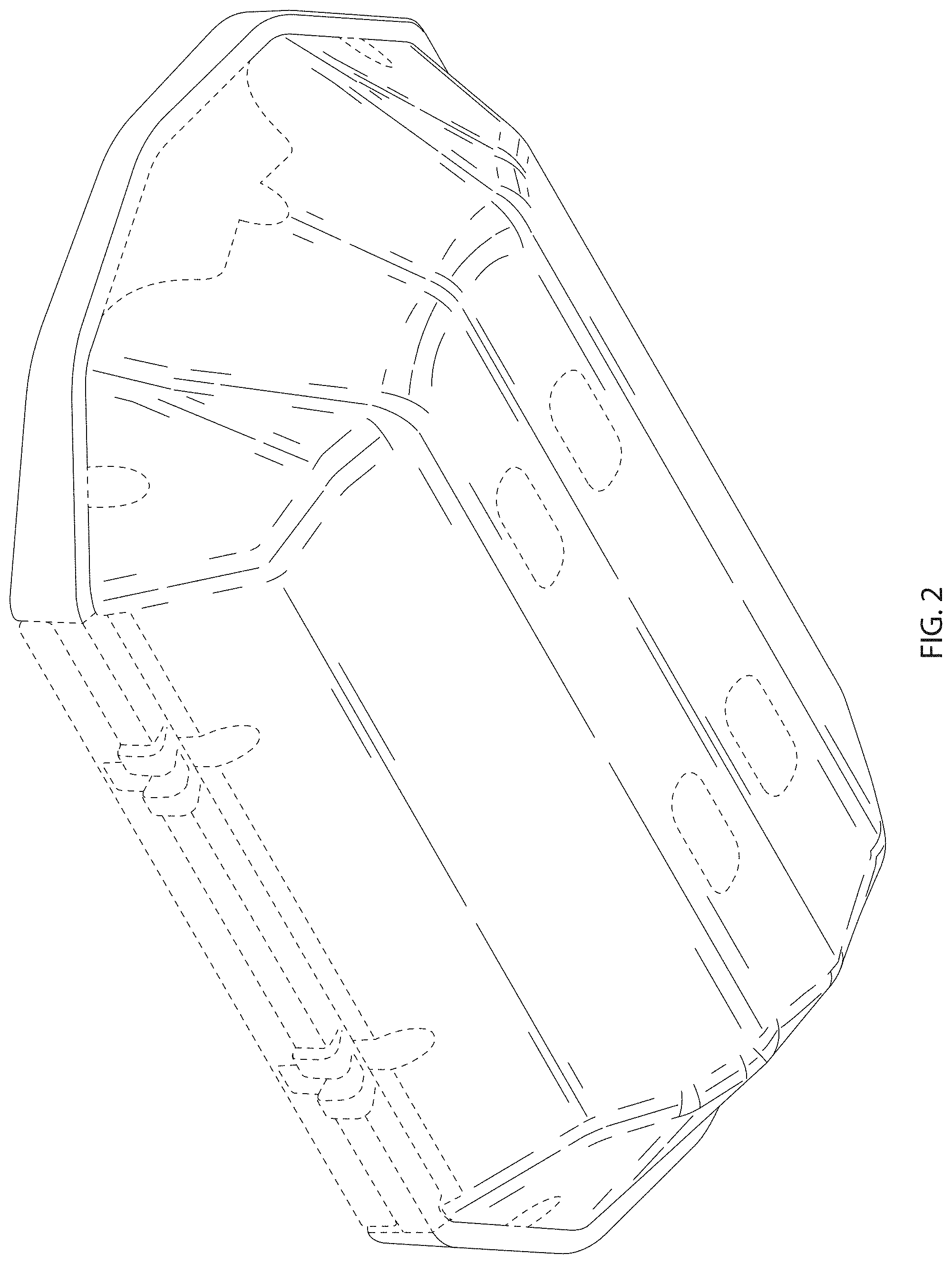 Patent USD1000346 Figure 2 – Floating vessel