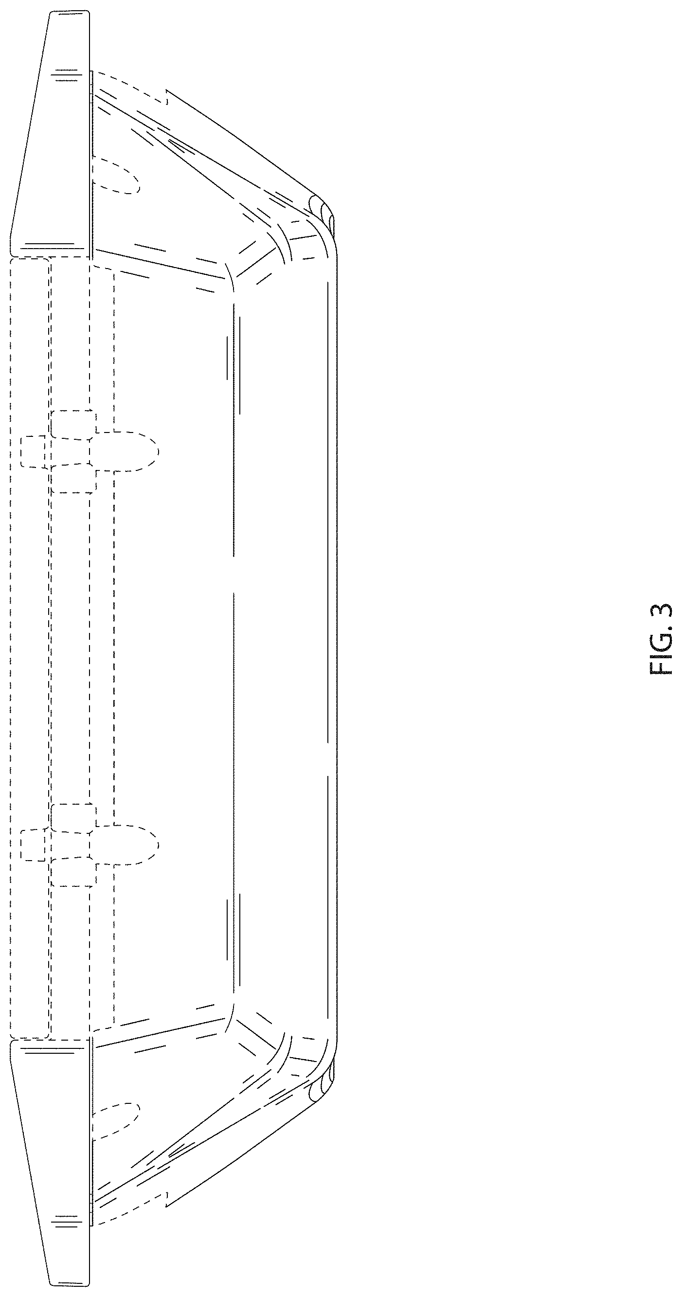 Patent USD1000346 Figure 3 – Floating vessel
