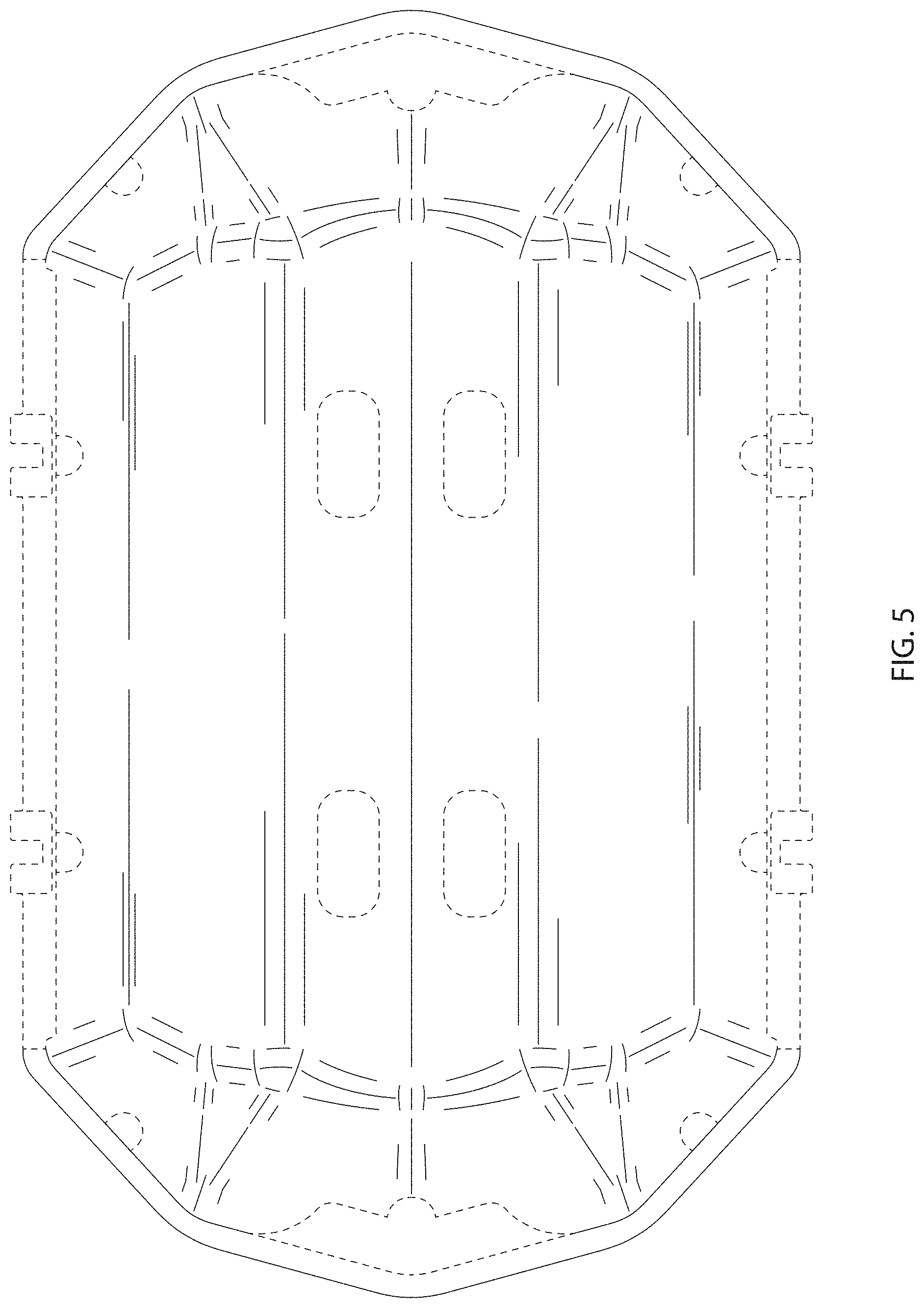 Patent USD1000346 Figure 5 – Floating vessel