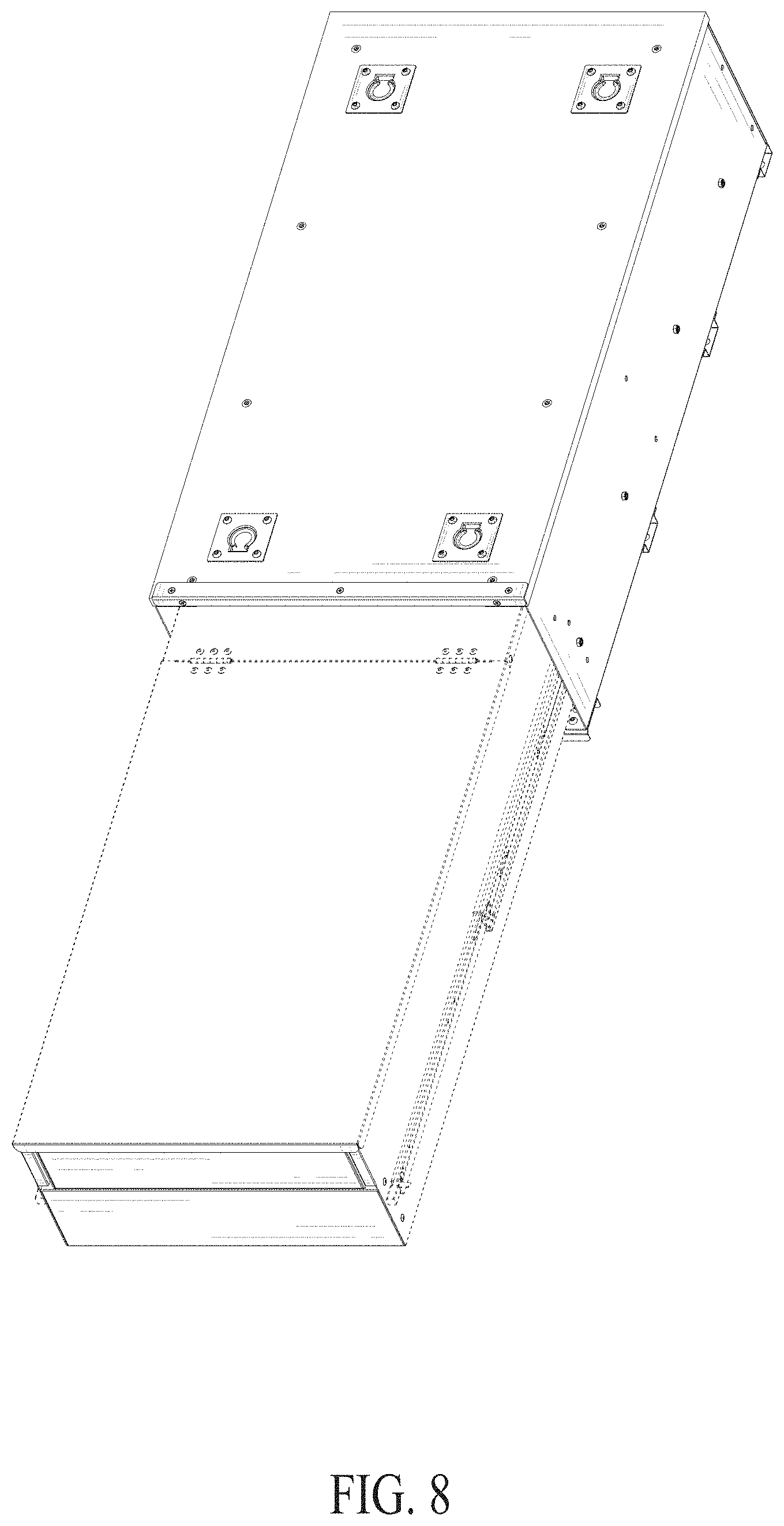 Patent USD1000357 Figure 8 – Vehicle kitchen cabinet