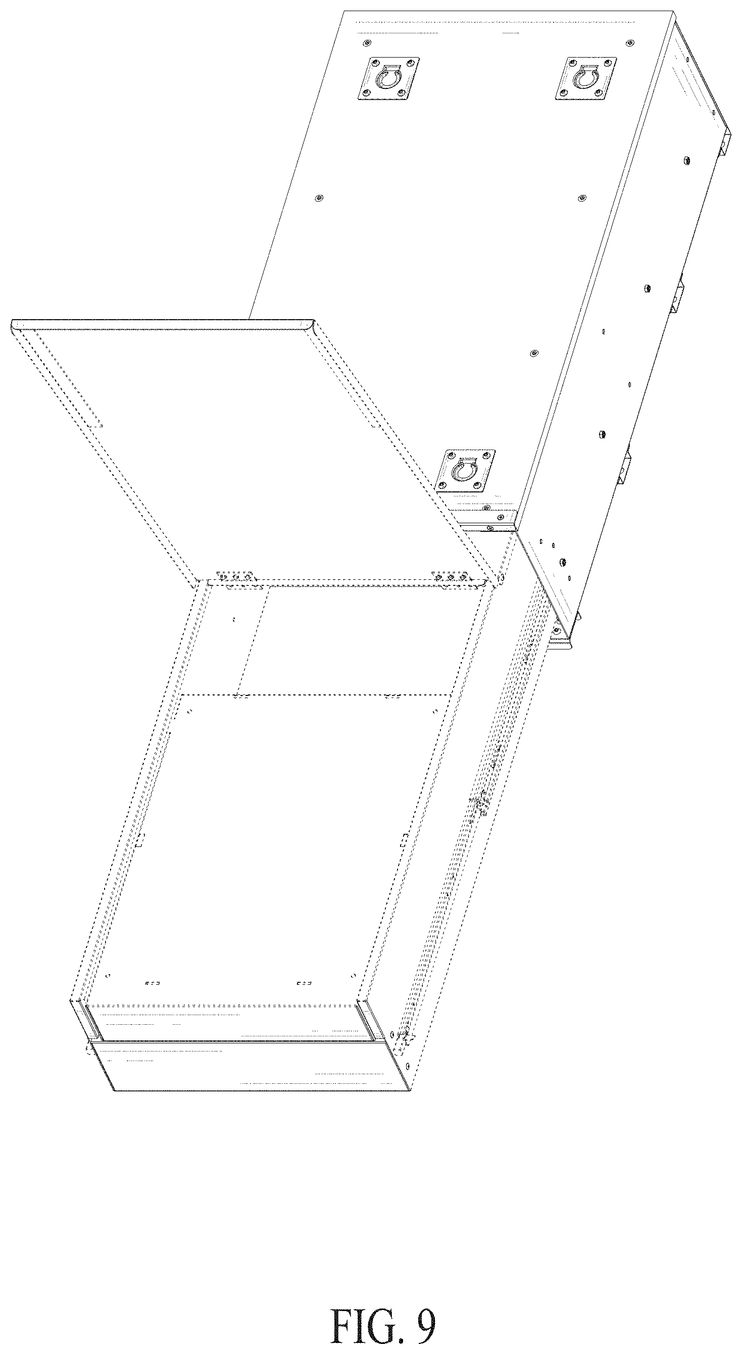 Patent USD1000357 Figure 9 – Vehicle kitchen cabinet