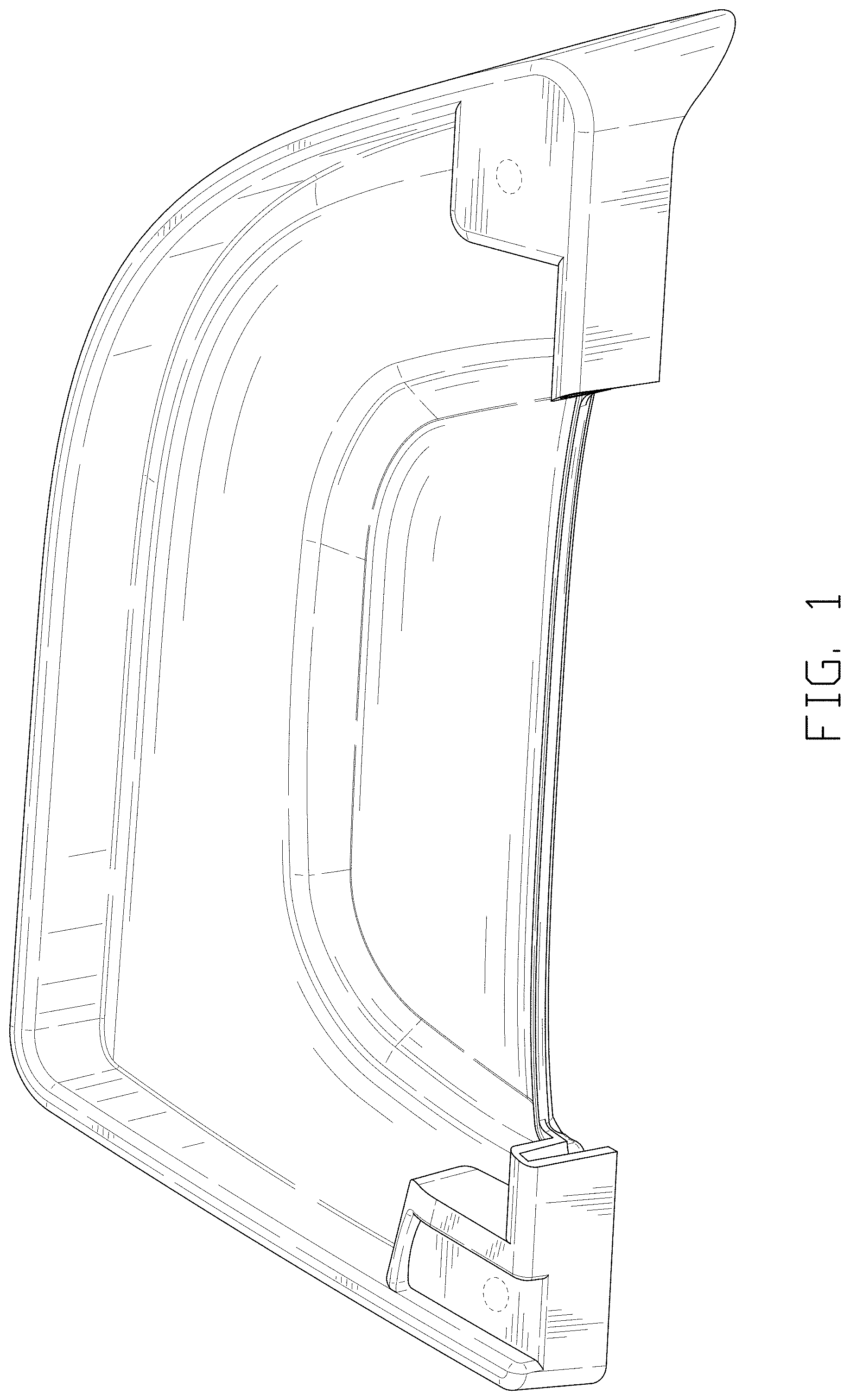 Patent USD1000359 Figure 1 – Automotive interior receptacle