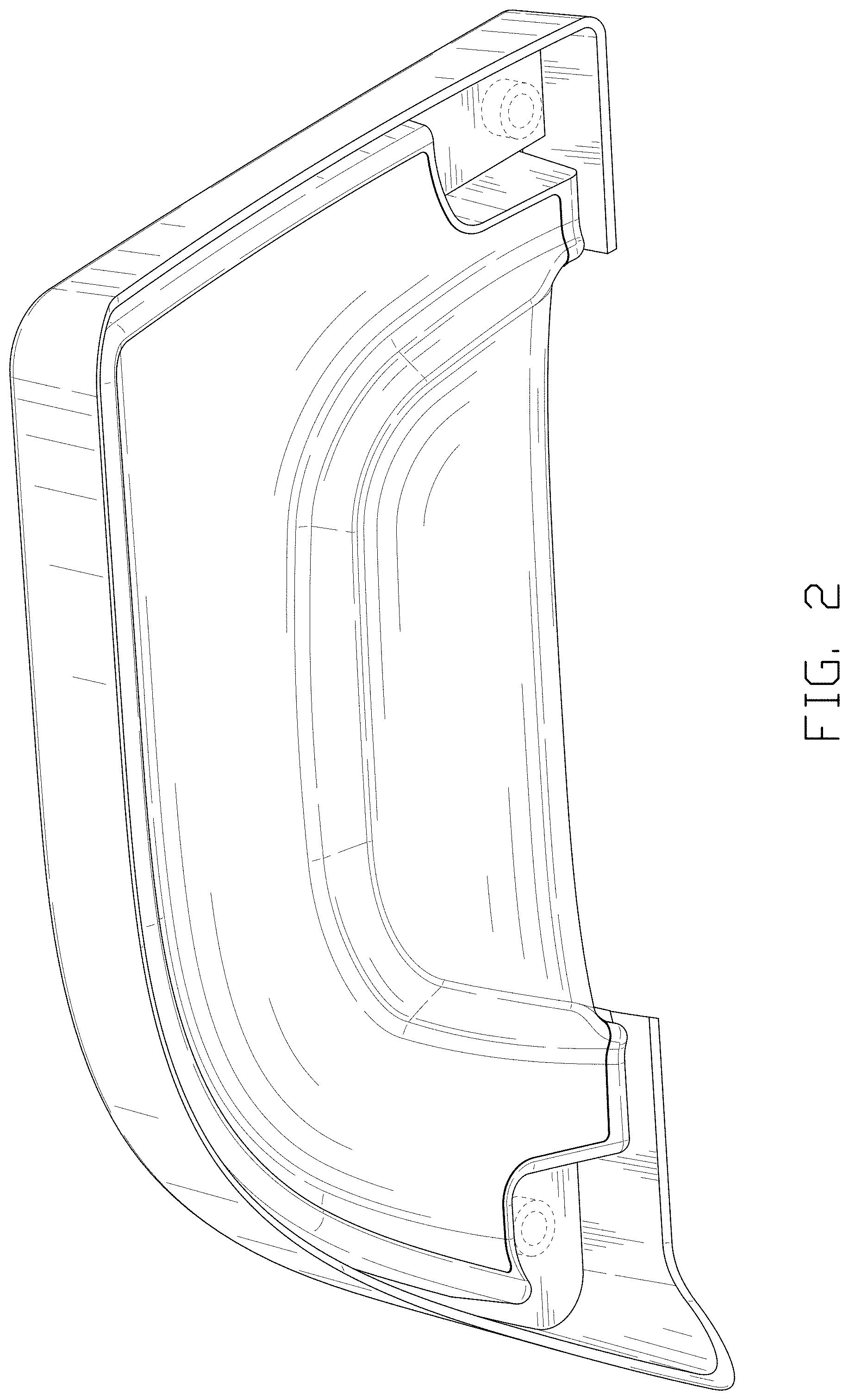 Patent USD1000359 Figure 2 – Automotive interior receptacle