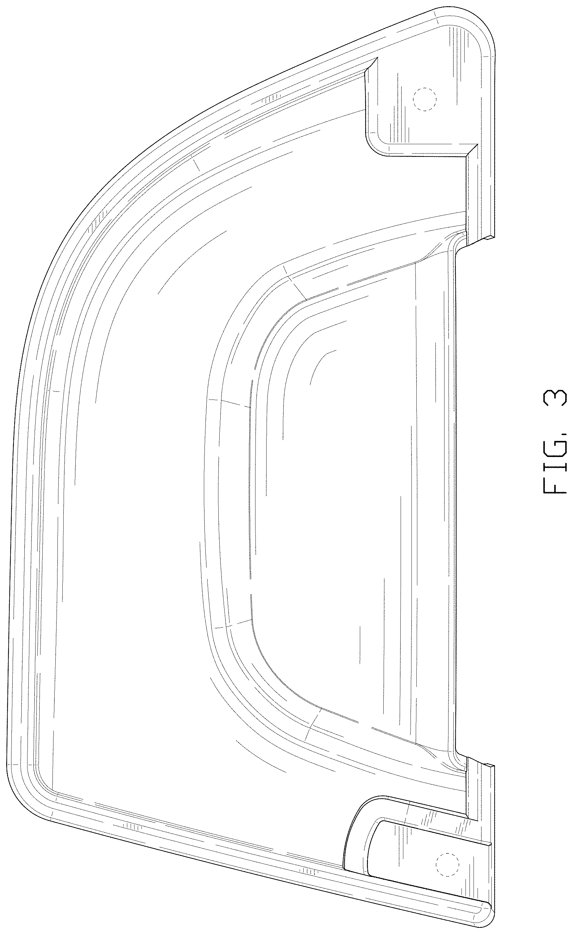 Patent USD1000359 Figure 3 – Automotive interior receptacle