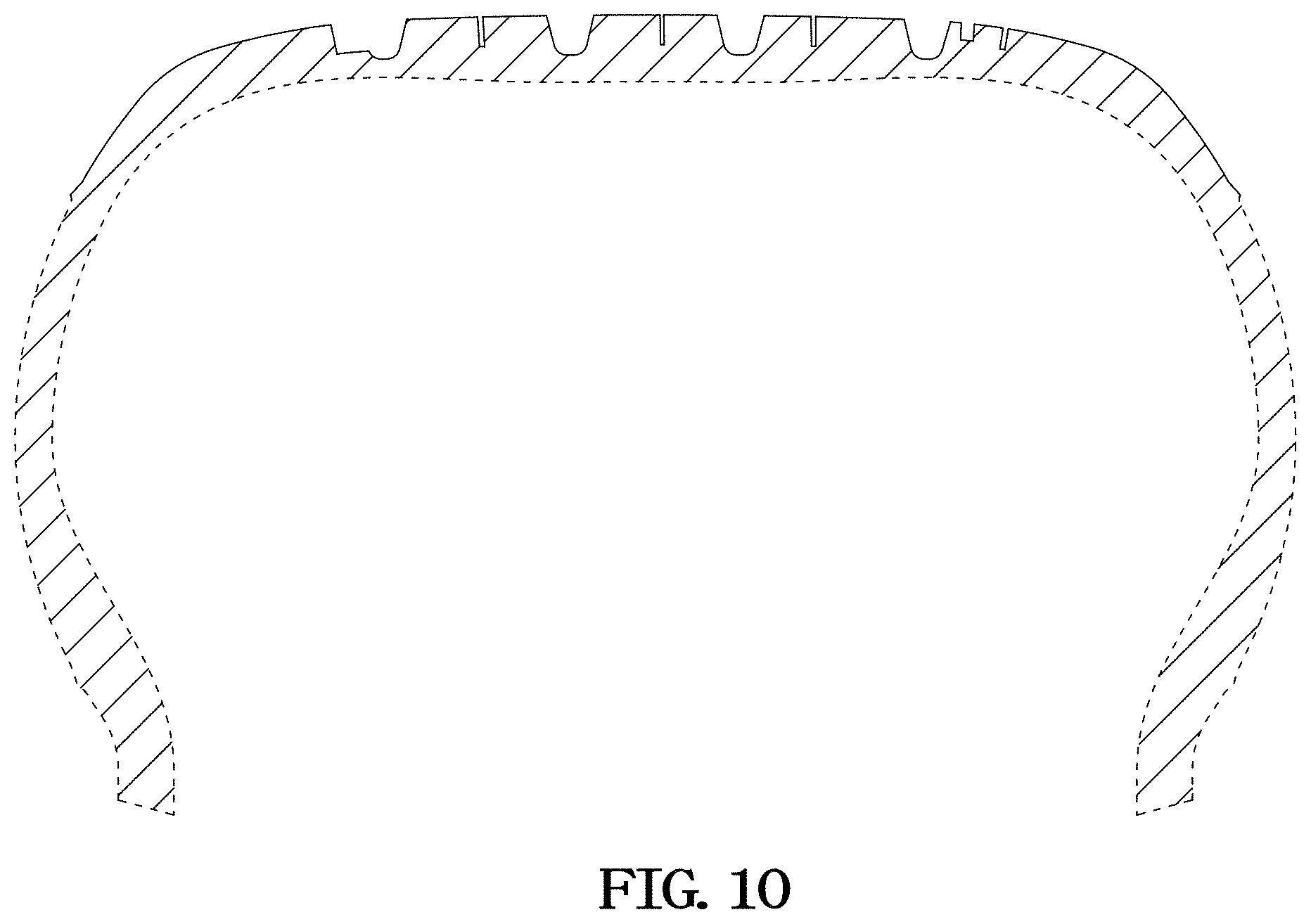 Patent USD1000360 Figure 10 – Tire