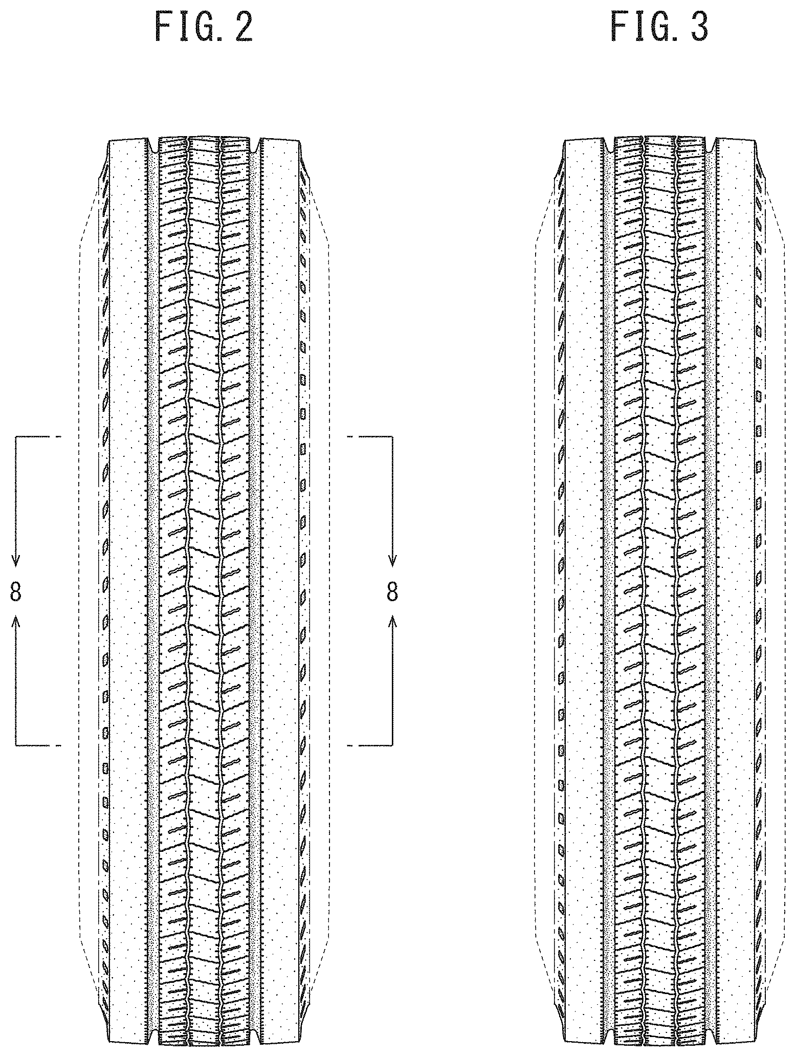Patent USD1000361 Figure 2 – Automobile tire