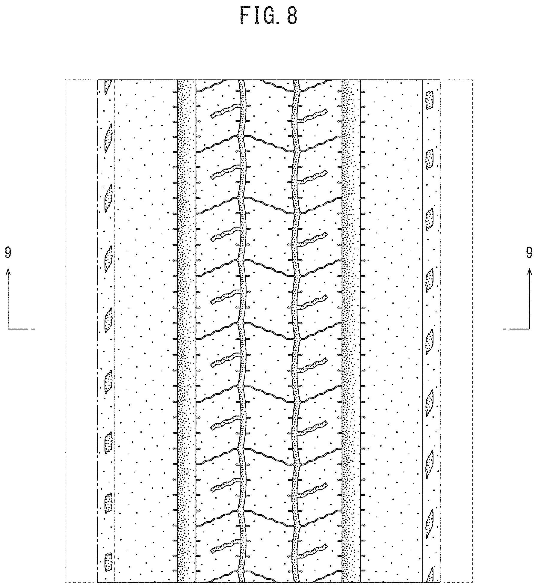 Patent USD1000361 Figure 6 – Automobile tire