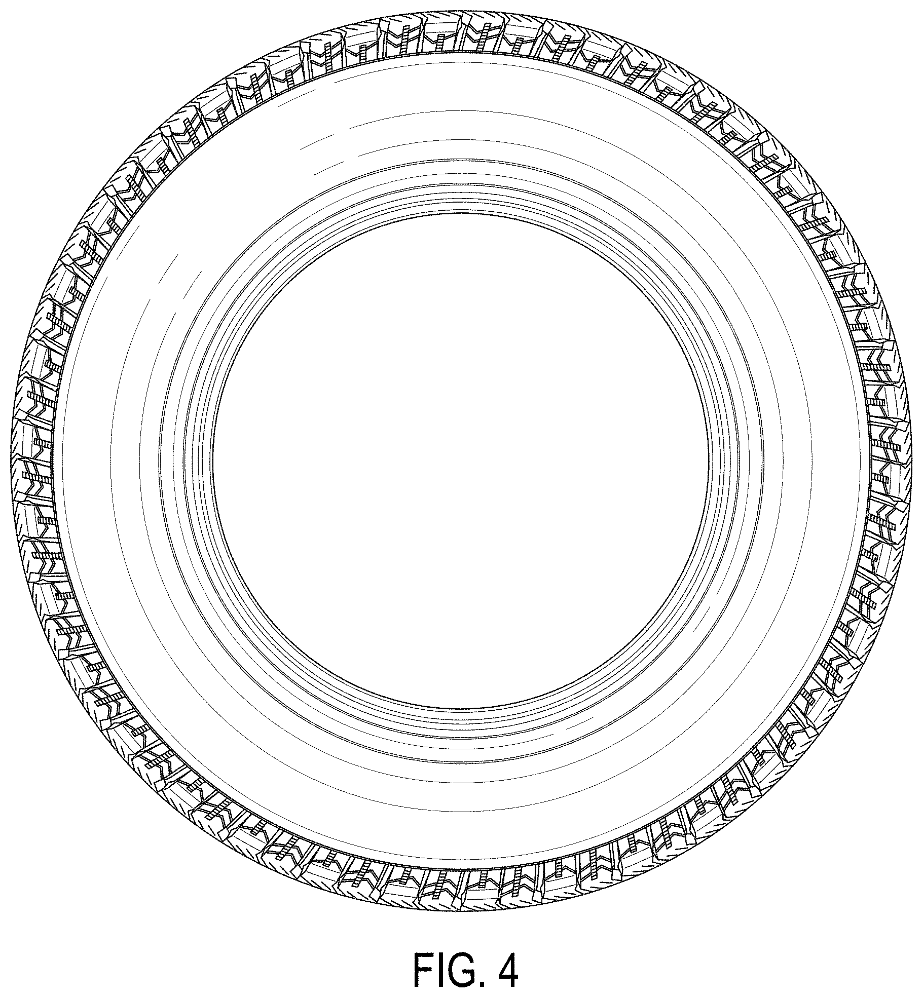 Patent USD1000363 Figure 4 – Tire